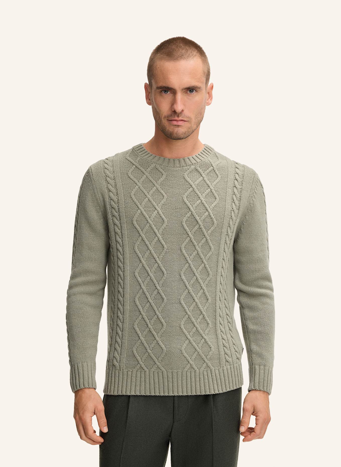 windsor. Strickpullover: GRÜN