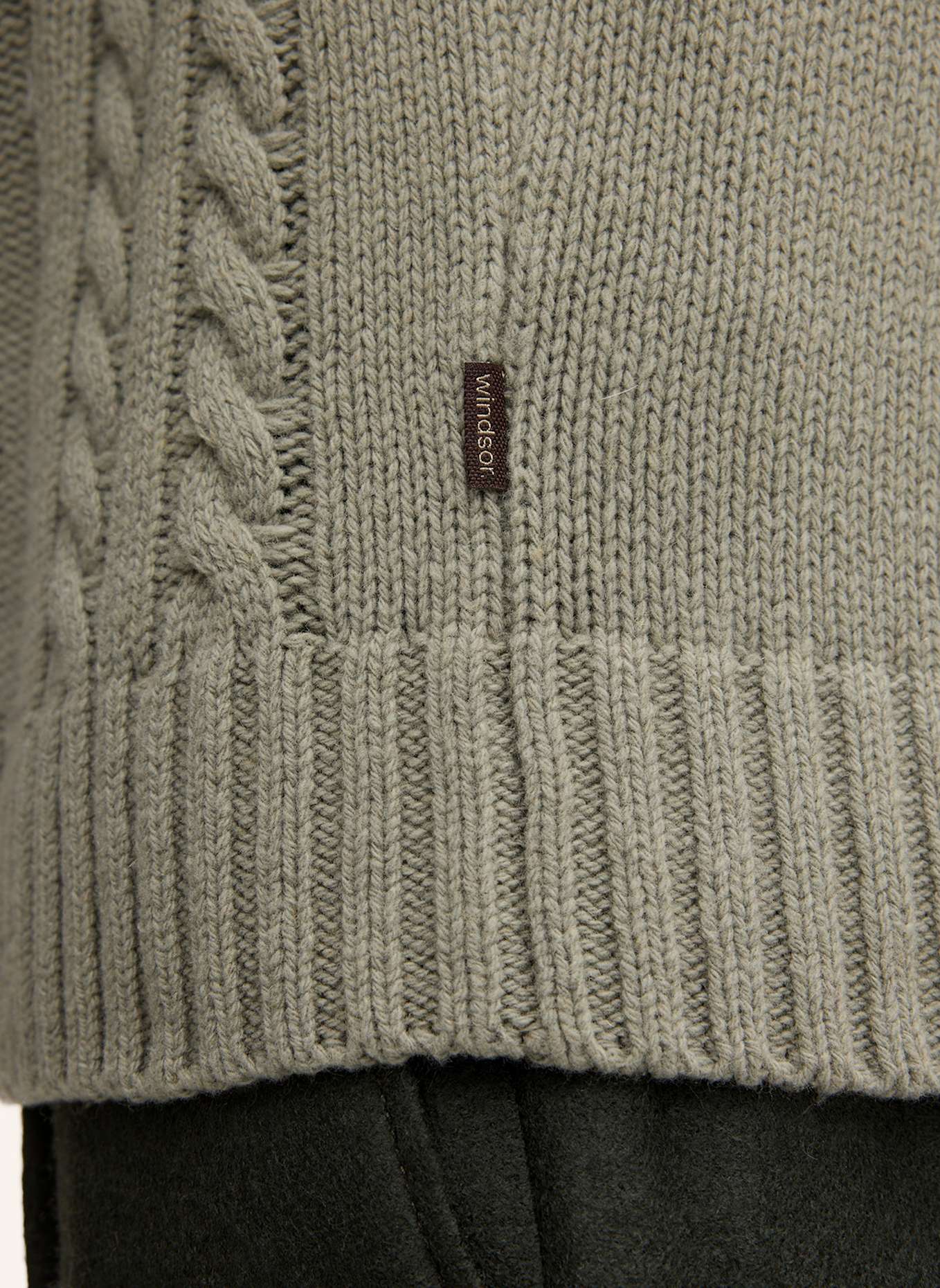 windsor. Strickpullover: GRÜN