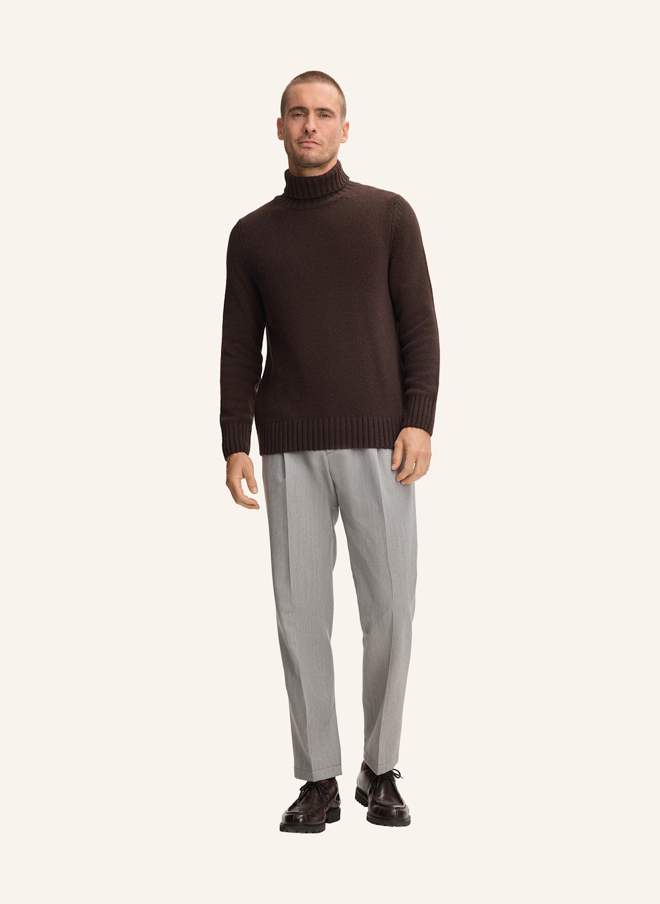 windsor. Cashmere-Rollkragenpullover ECOSIO: DUNKELBRAUN