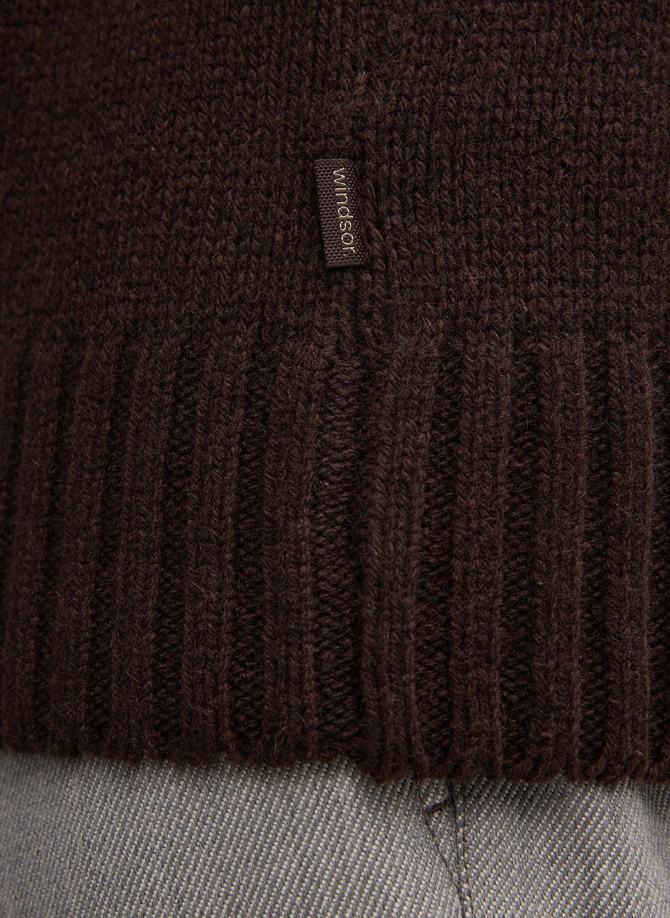 windsor. Cashmere-Rollkragenpullover ECOSIO: DUNKELBRAUN