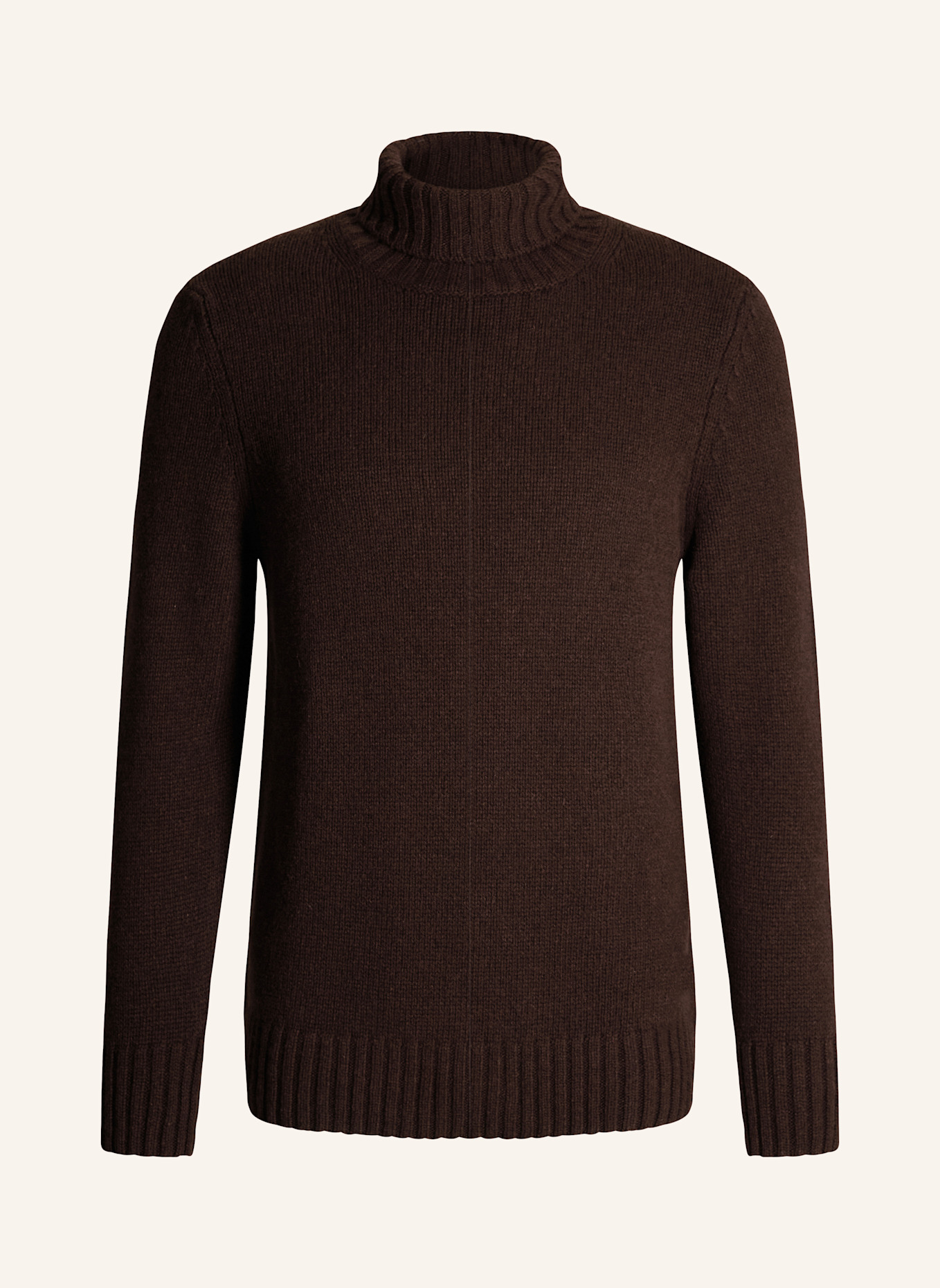 windsor. Cashmere-Rollkragenpullover ECOSIO: DUNKELBRAUN
