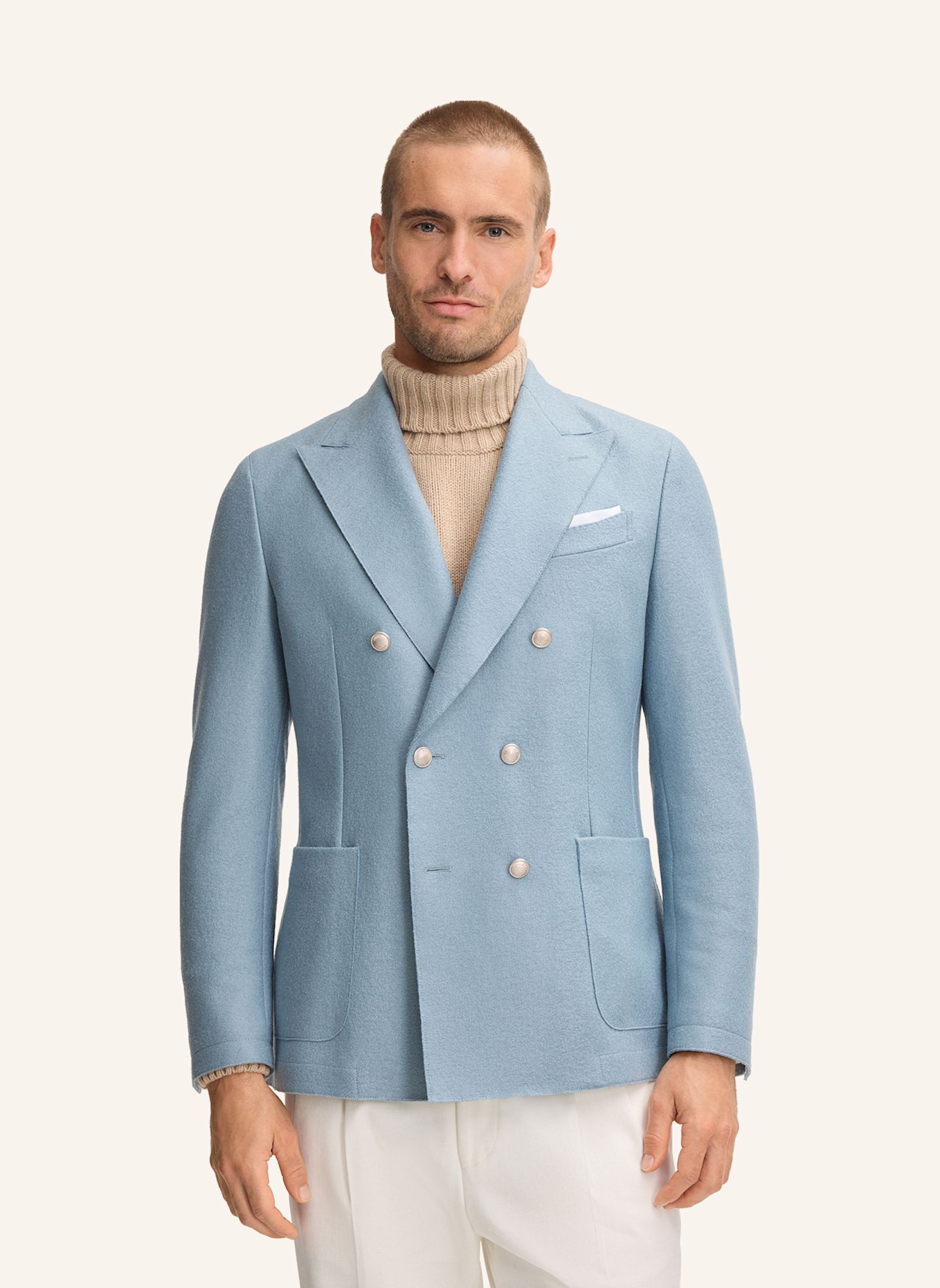 windsor. Sakko Shaped Fit: HELLBLAU