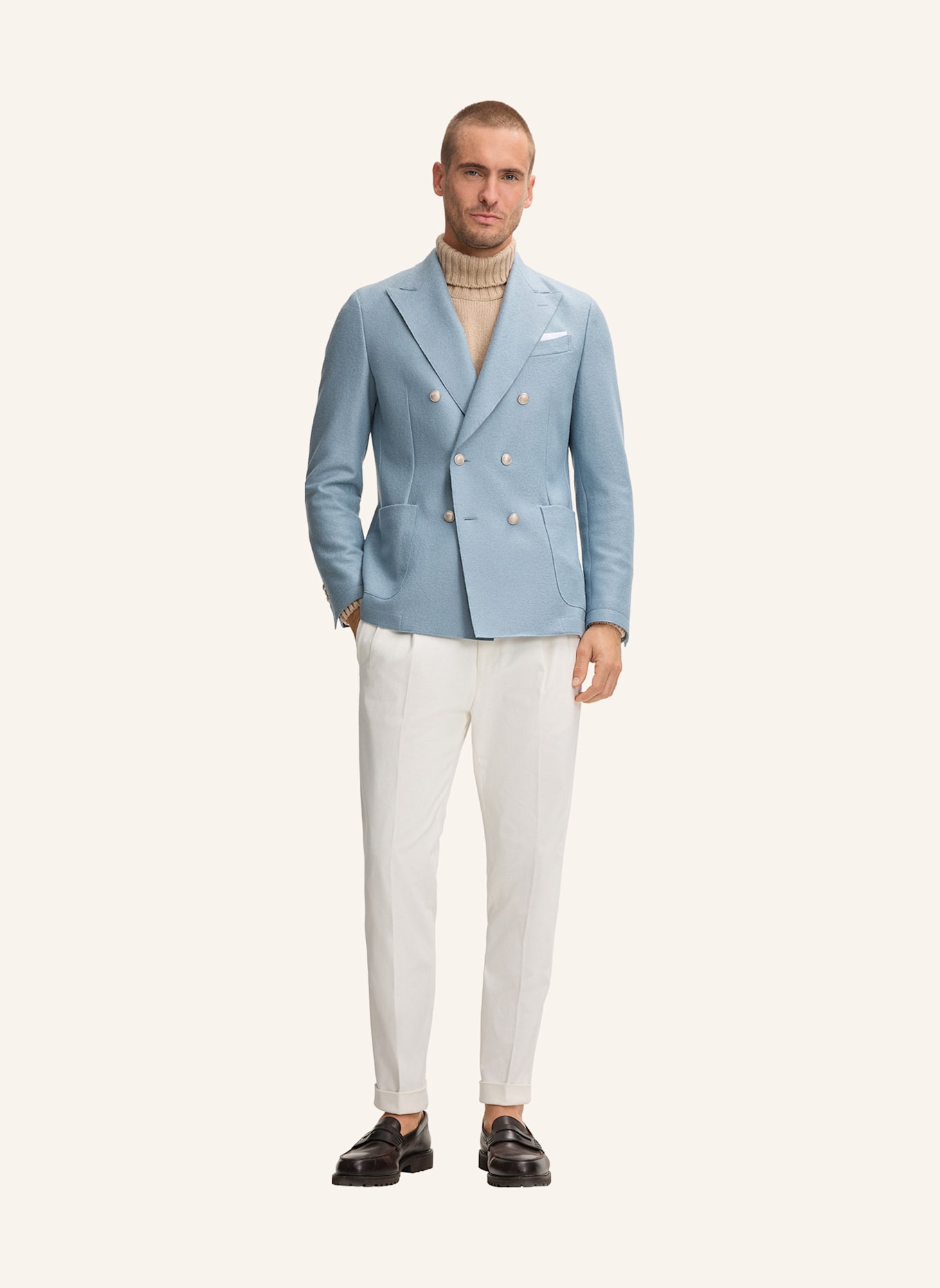 windsor. Sakko Shaped Fit: HELLBLAU