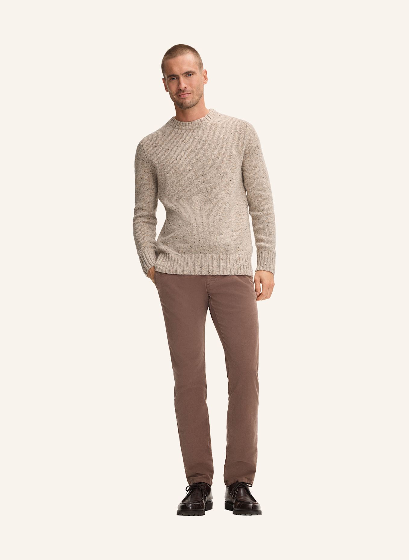windsor. Strickpullover: BEIGE