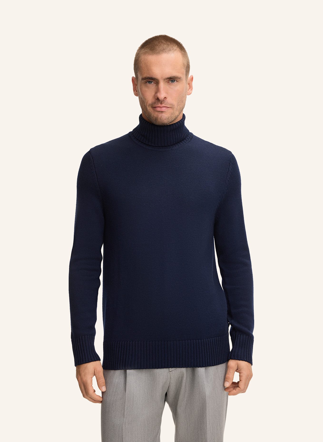 windsor. Rollkragenpullover RAMIRO: DUNKELBLAU