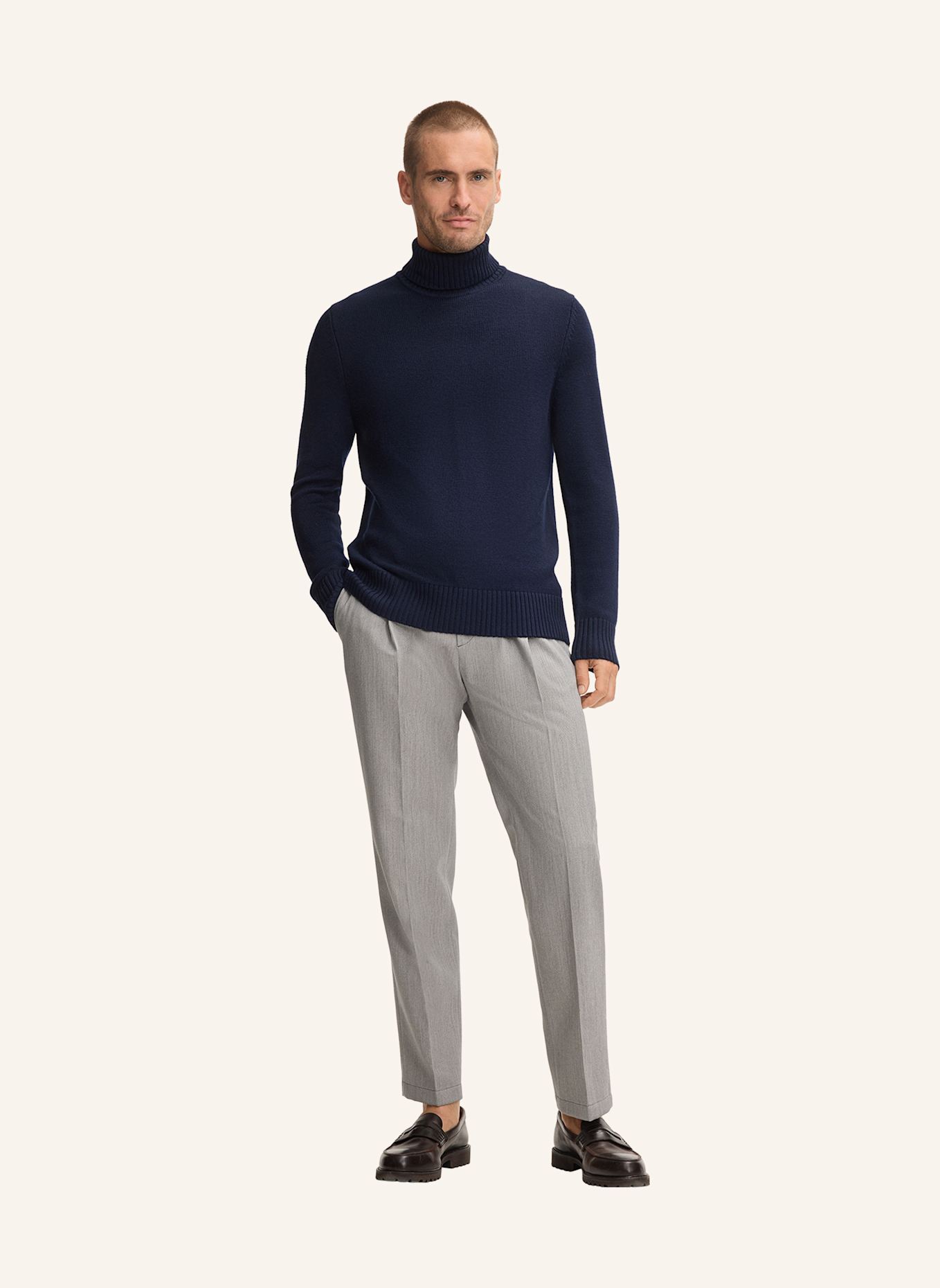 windsor. Rollkragenpullover RAMIRO: DUNKELBLAU