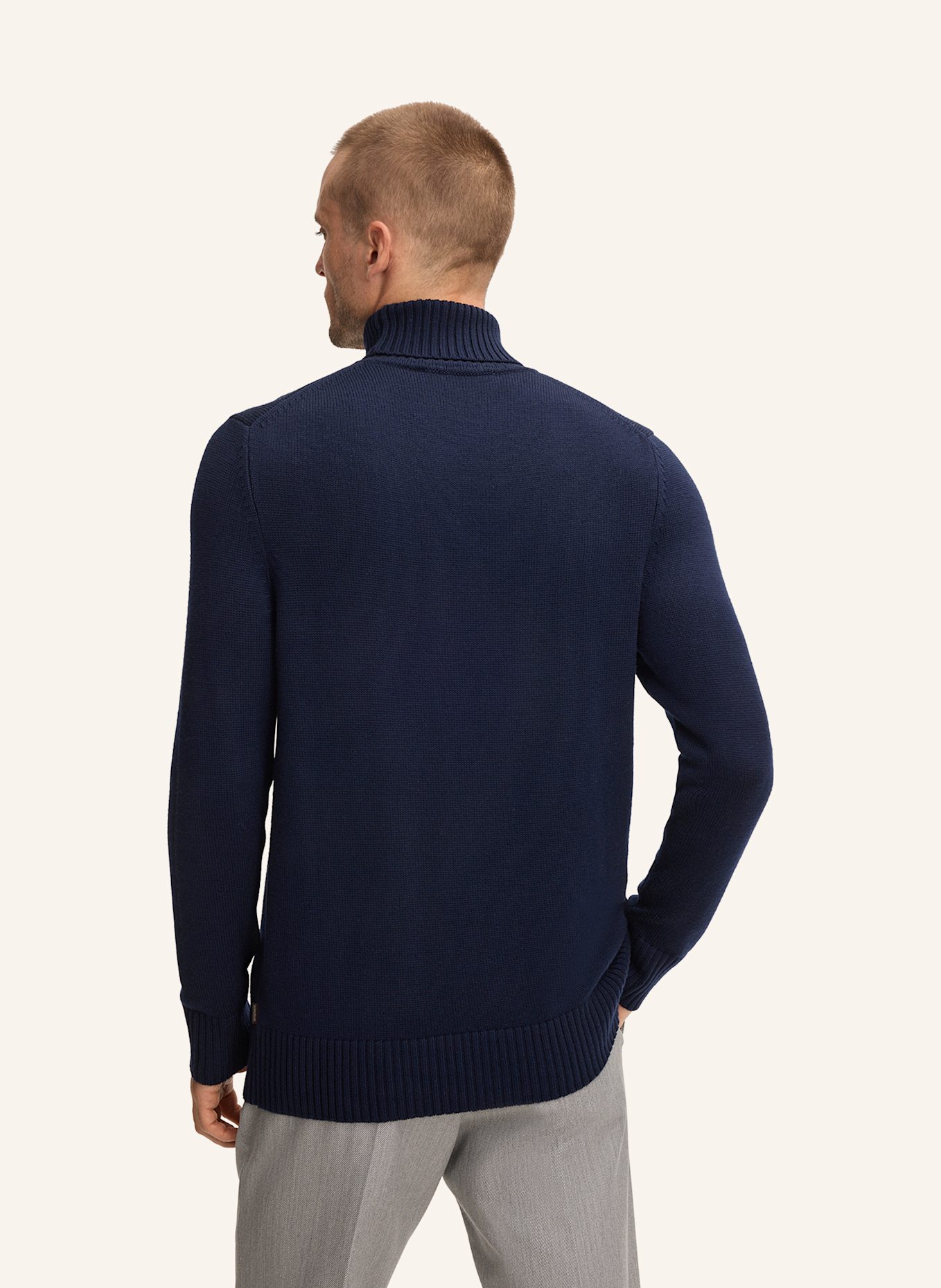 windsor. Rollkragenpullover RAMIRO: DUNKELBLAU