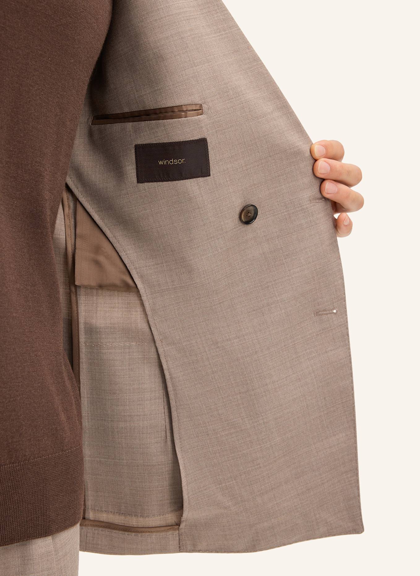 windsor. Sakko Shaped Fit: BEIGE