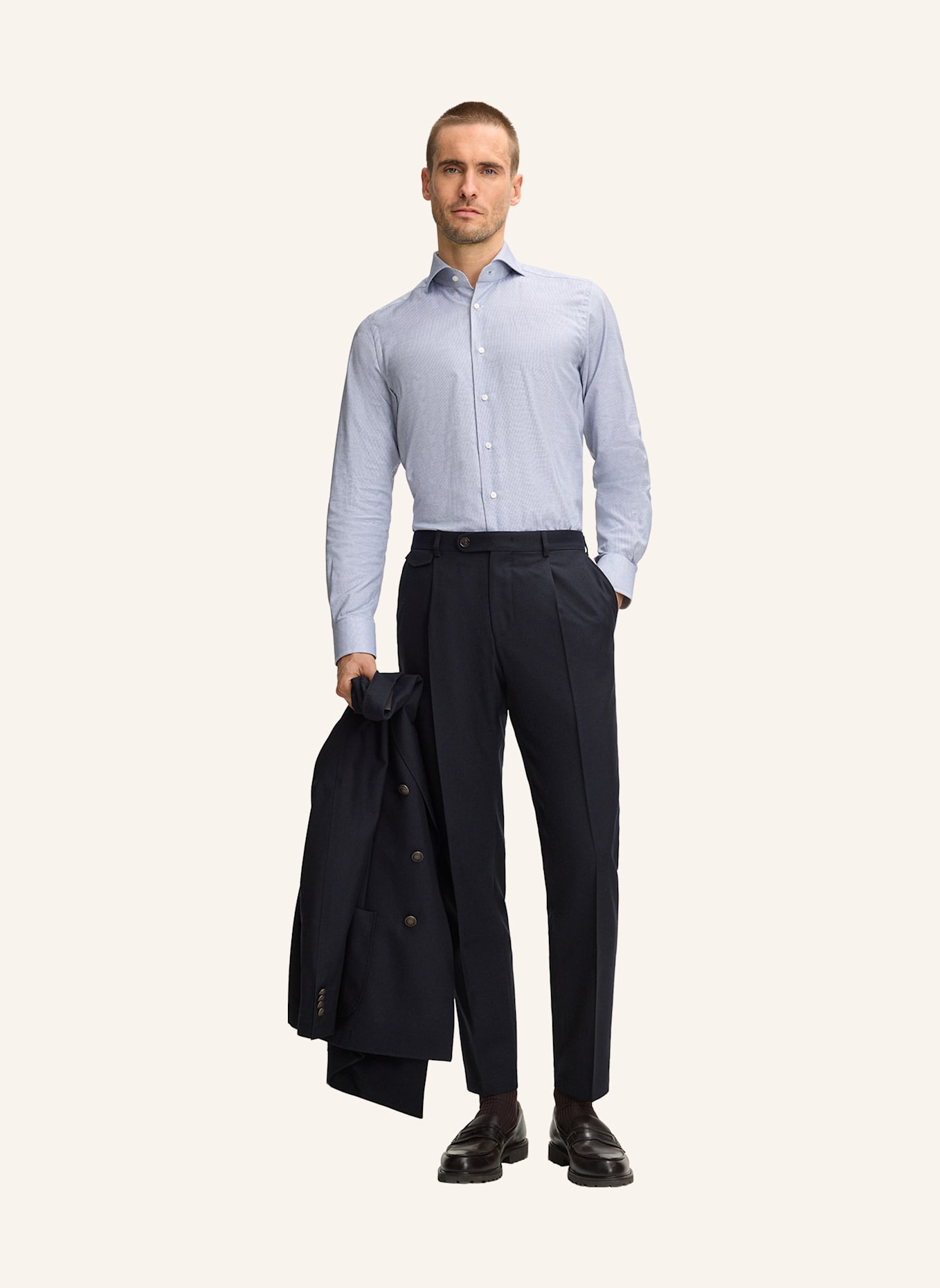 windsor. Hemd: BLAU/ WEISS