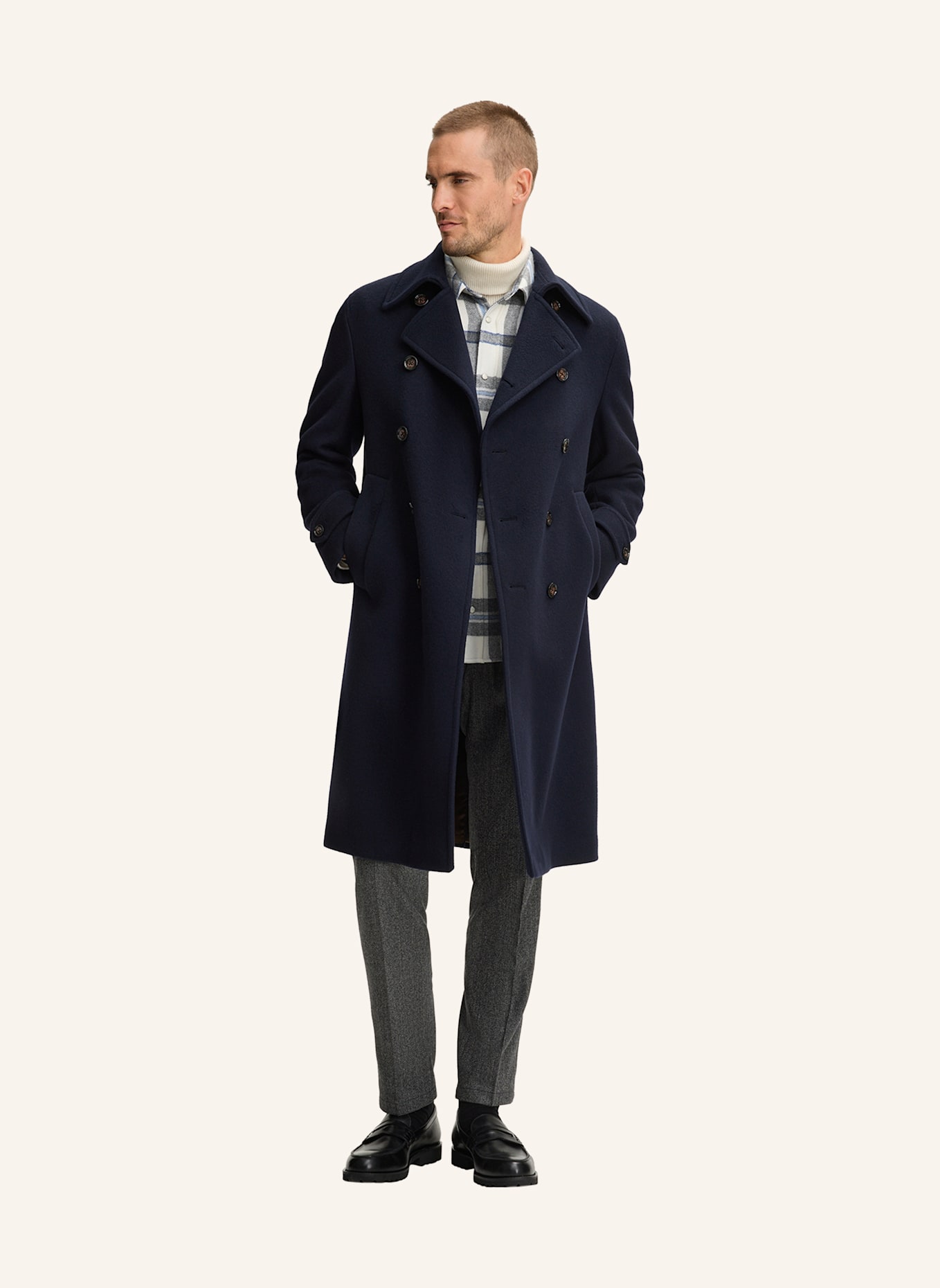 windsor. Mantel: DUNKELBLAU