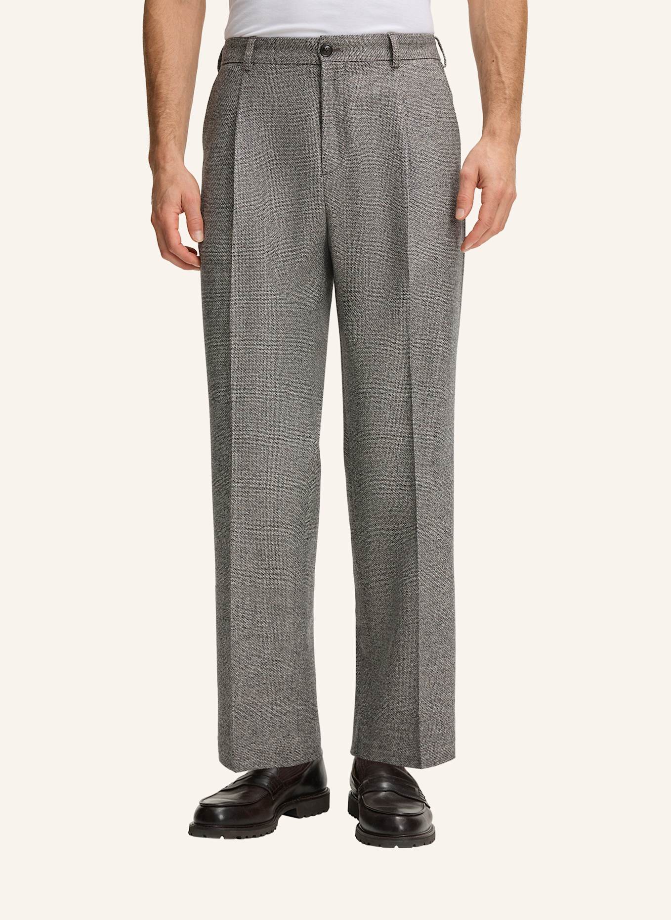 windsor. Businesshose: GRAU/ BRAUN