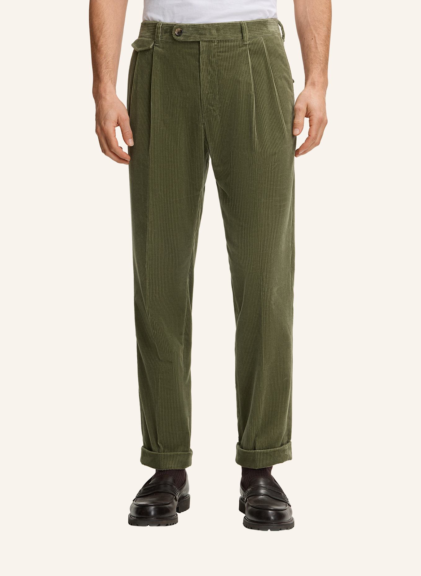 windsor. Bundfaltenhose Shaped Fit: GRÜN