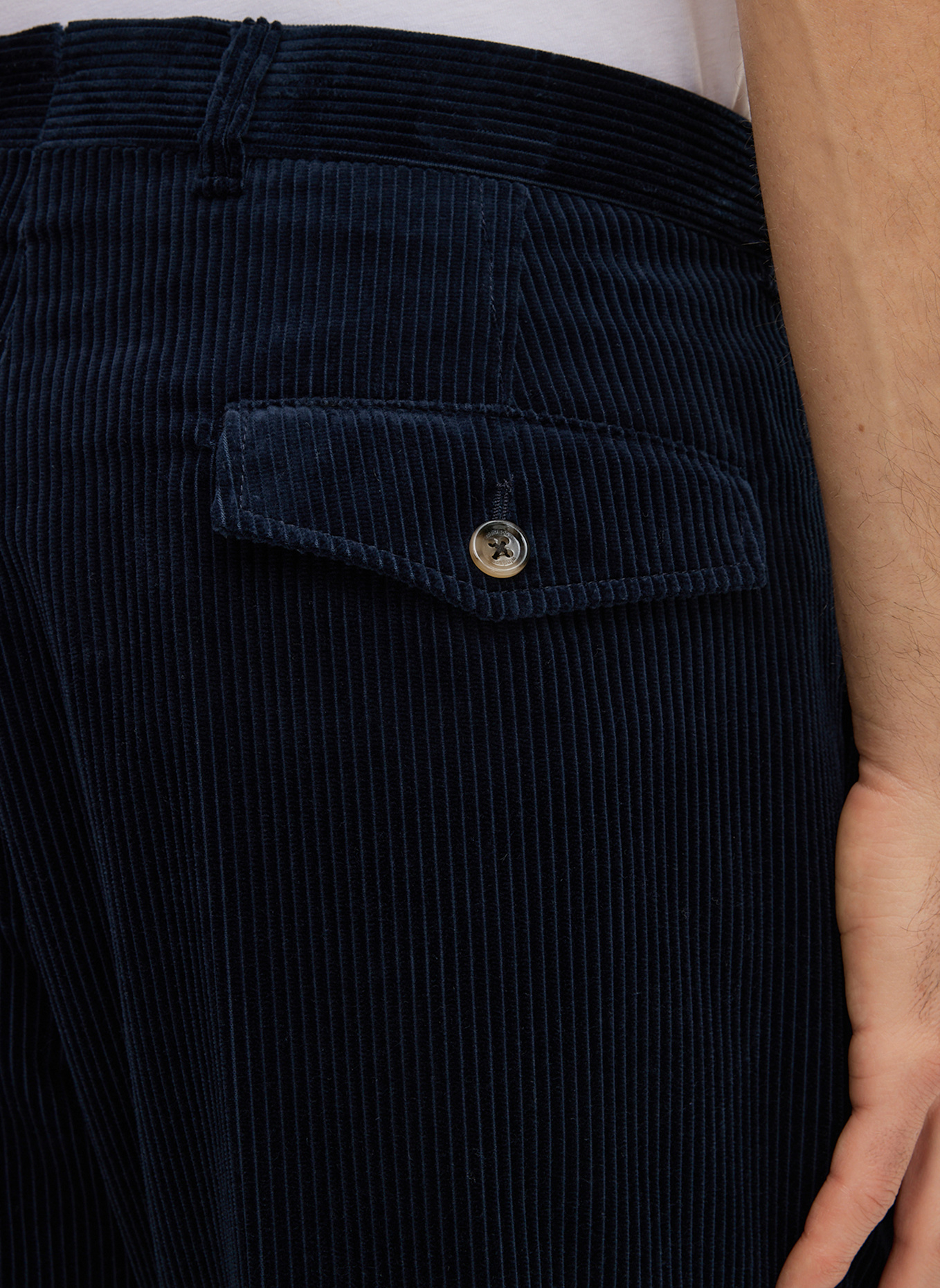 windsor. Bundfaltenhose Shaped Fit: DUNKELBLAU