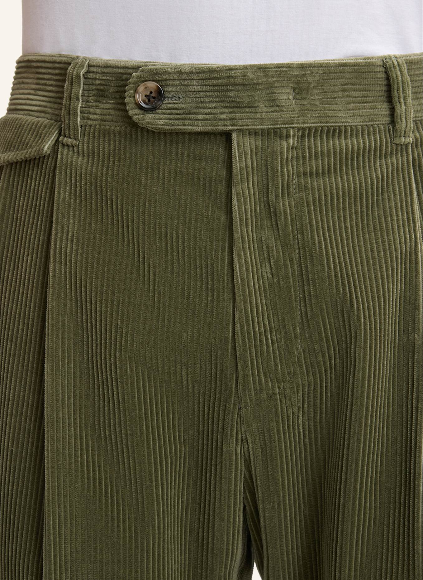 windsor. Bundfaltenhose Shaped Fit: GRÜN