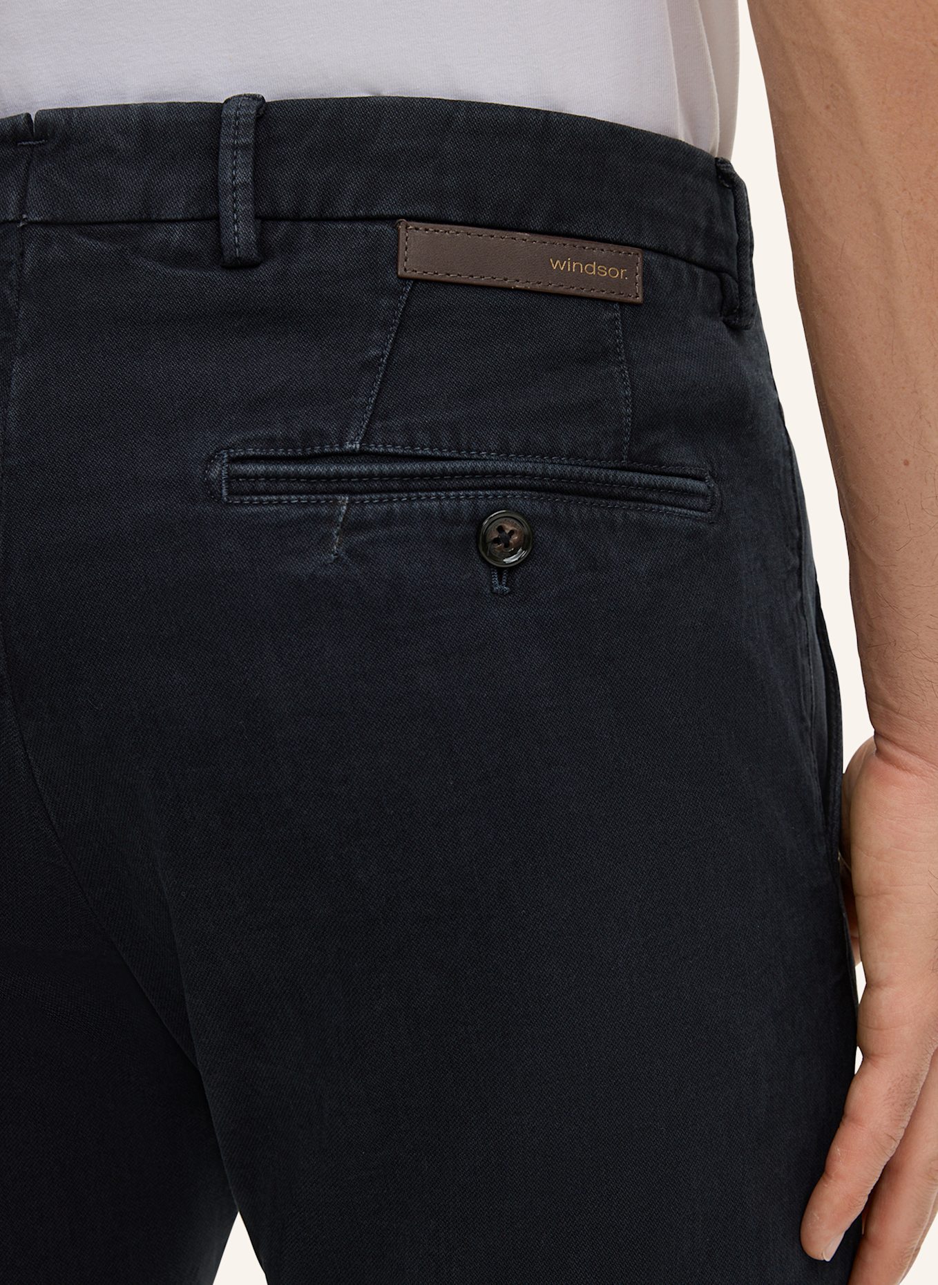 windsor. Chino Slim Fit: DUNKELBLAU