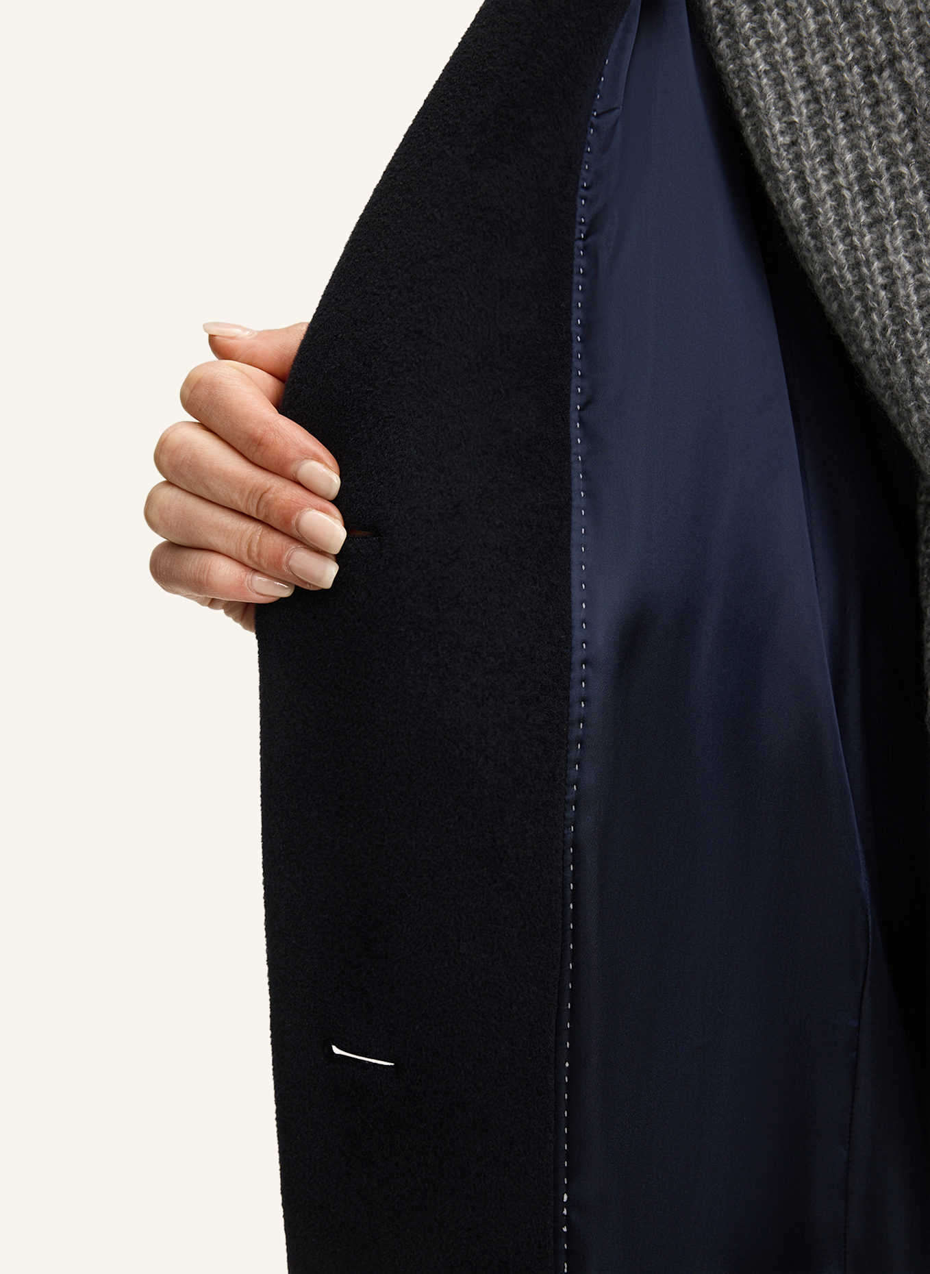 windsor. Wollmantel: DUNKELBLAU