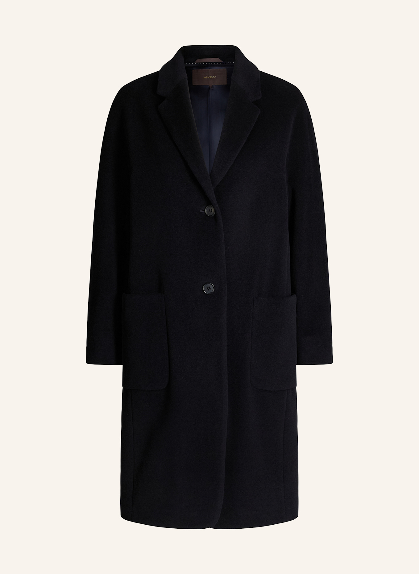 windsor. Wollmantel: DUNKELBLAU