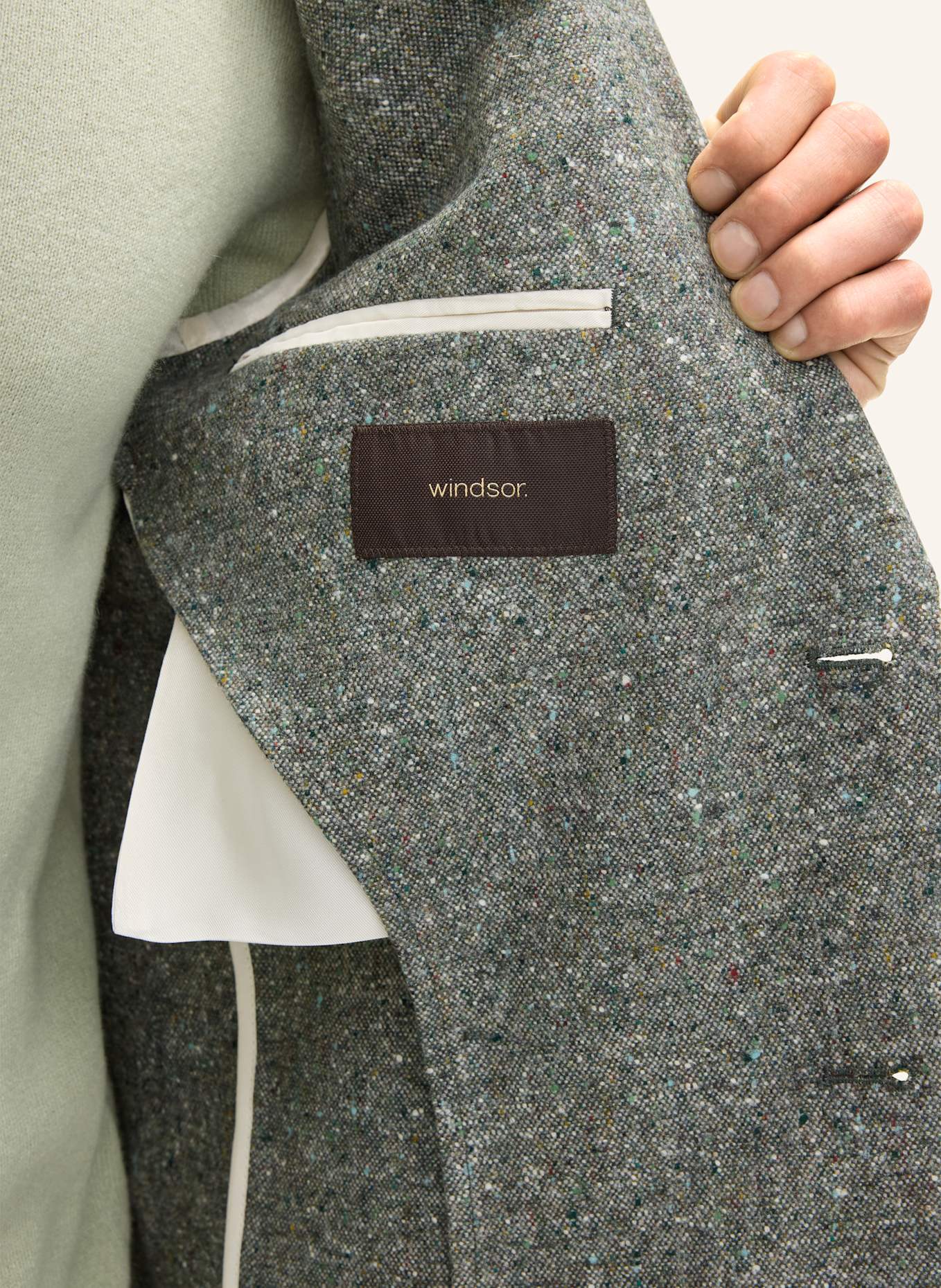 windsor. Sakko Shaped Fit: GRÜN