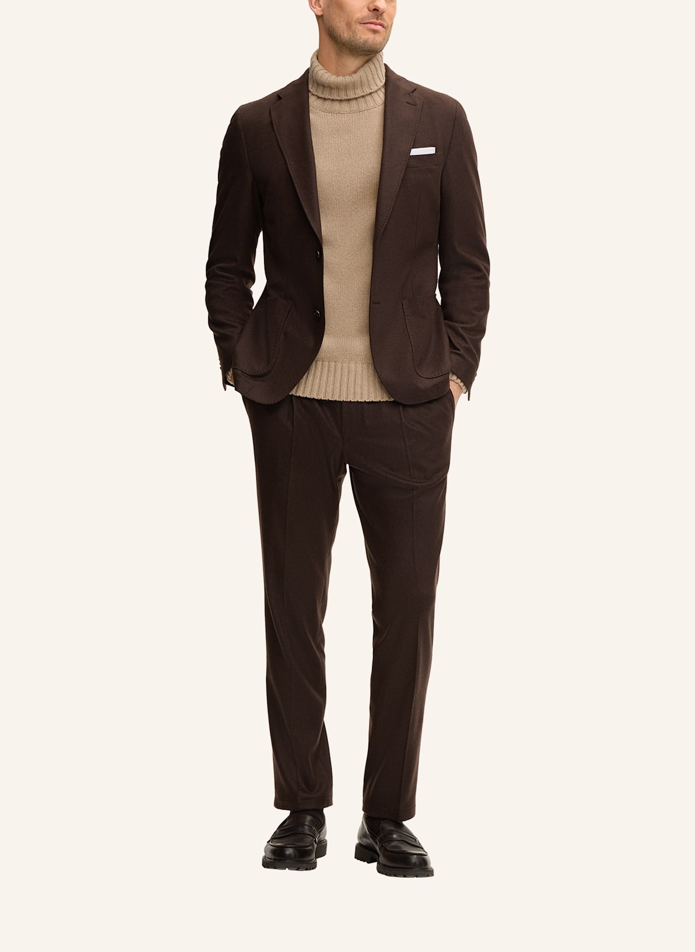 windsor. Sakko Shaped Fit: DUNKELBRAUN