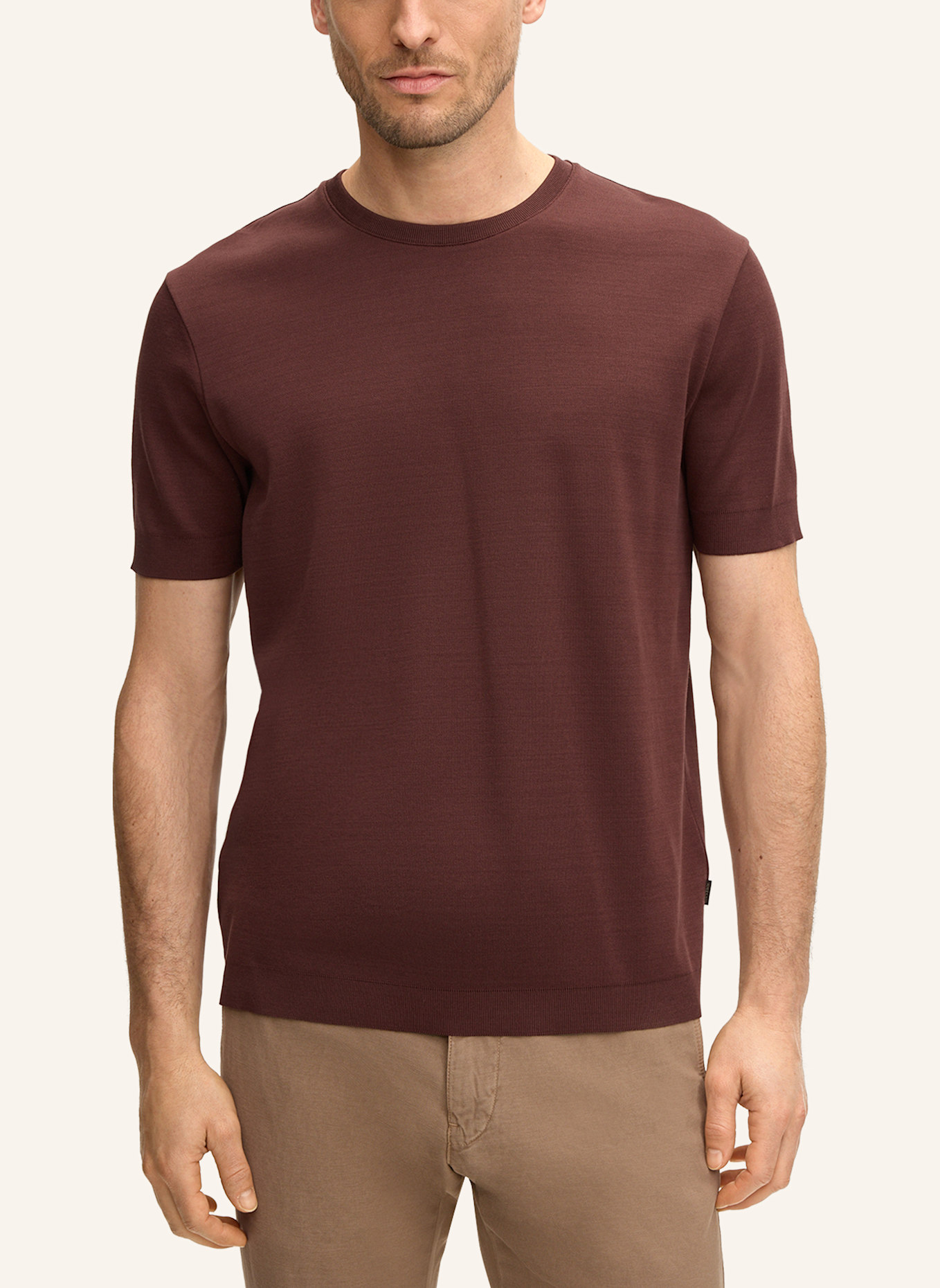 windsor. Strickshirt FLORO: ROT