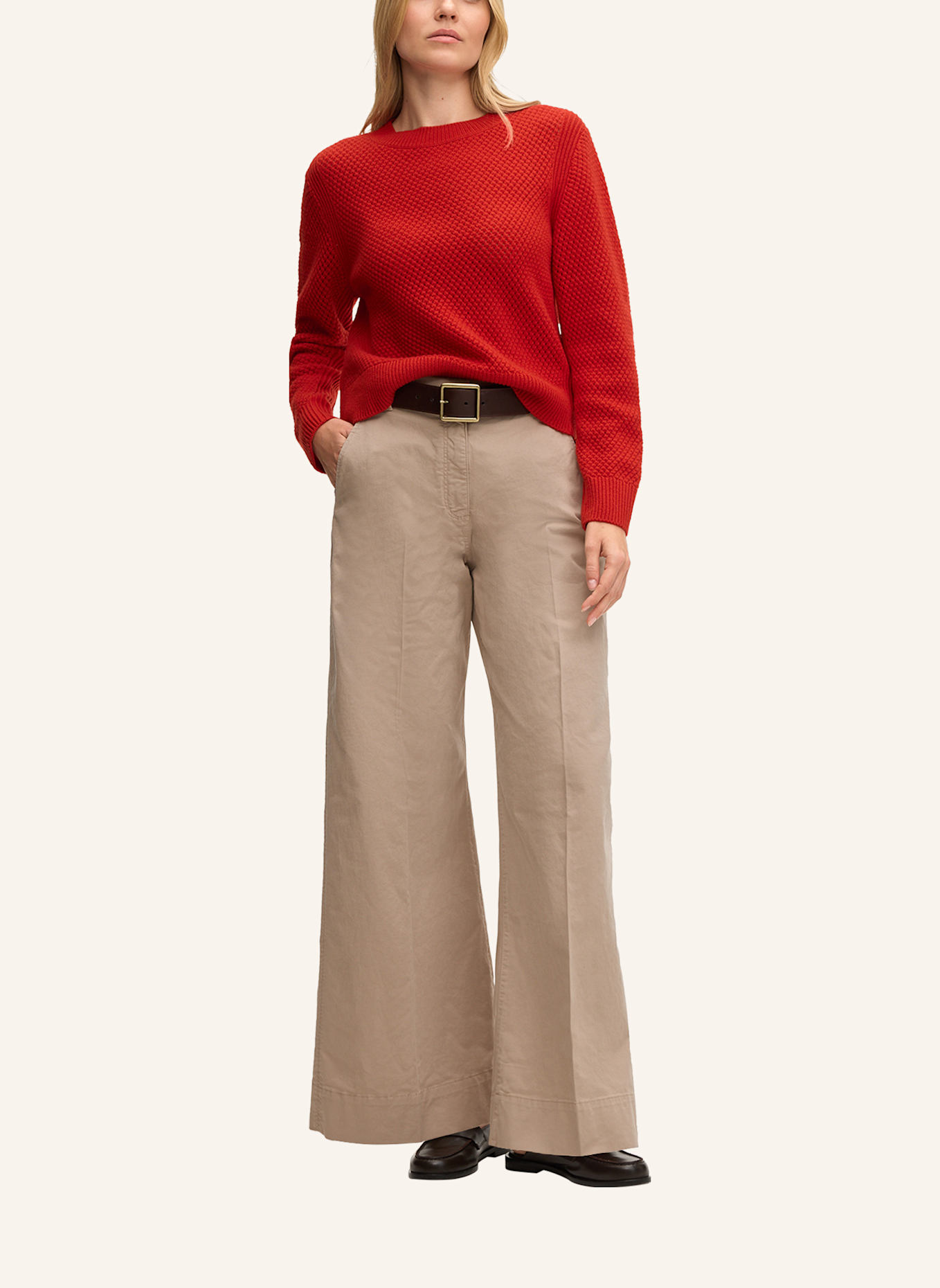 windsor. Strickpullover: ROT