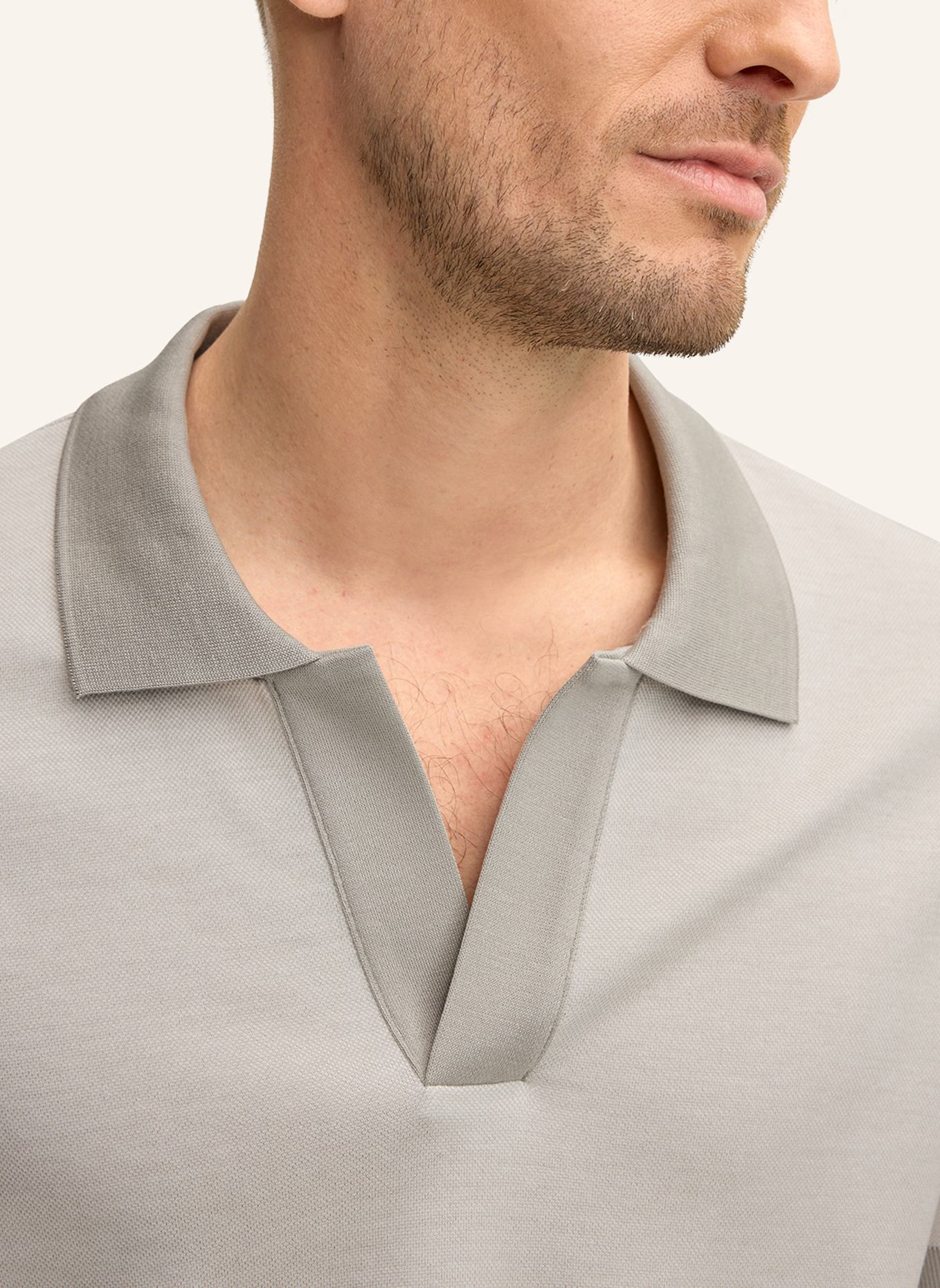 windsor. Poloshirt: GRAU