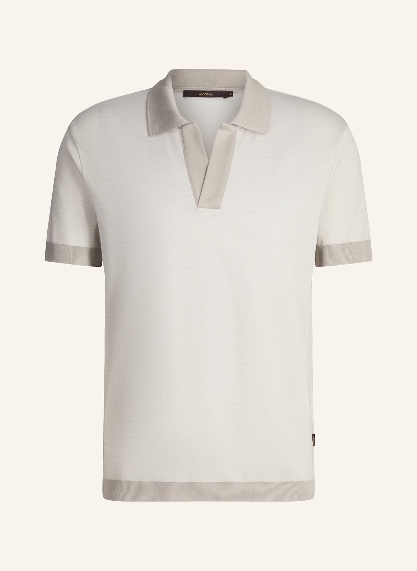 windsor. Poloshirt: GRAU
