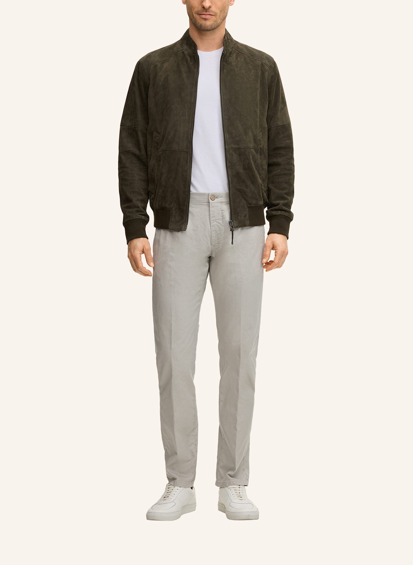 windsor. Lederblouson: OLIV