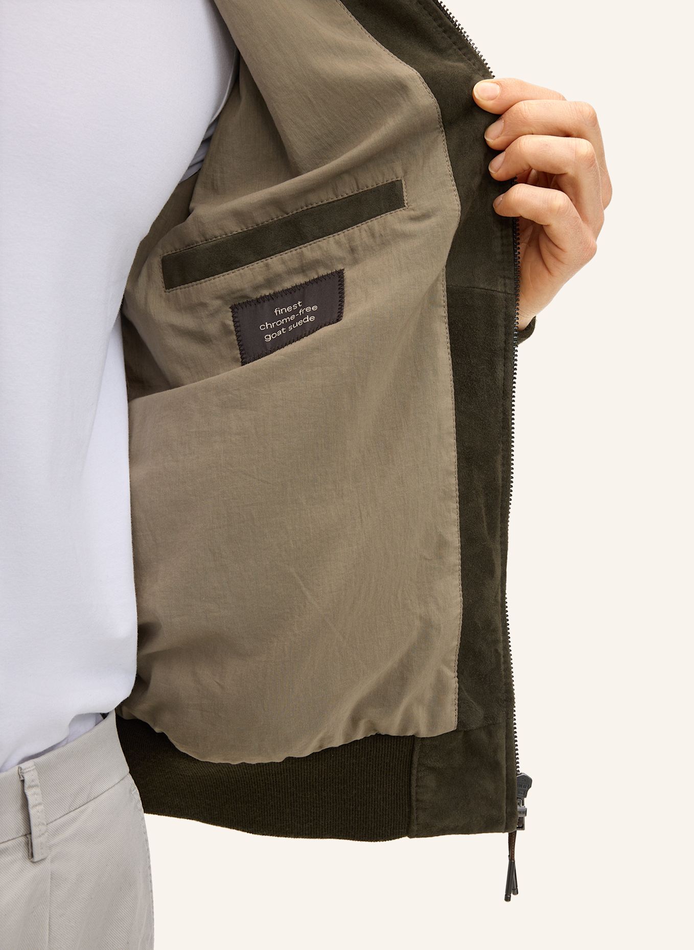 windsor. Lederblouson: OLIV