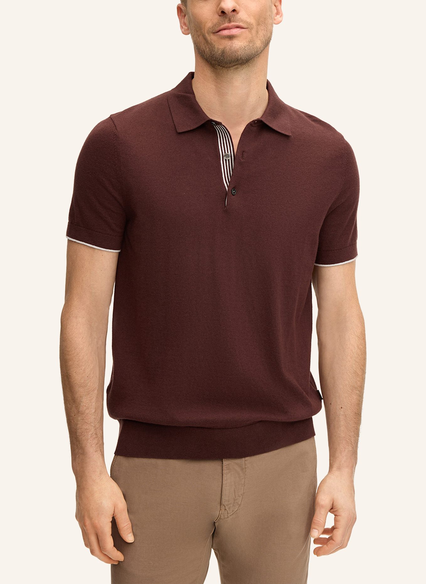 windsor. Poloshirt: ROT