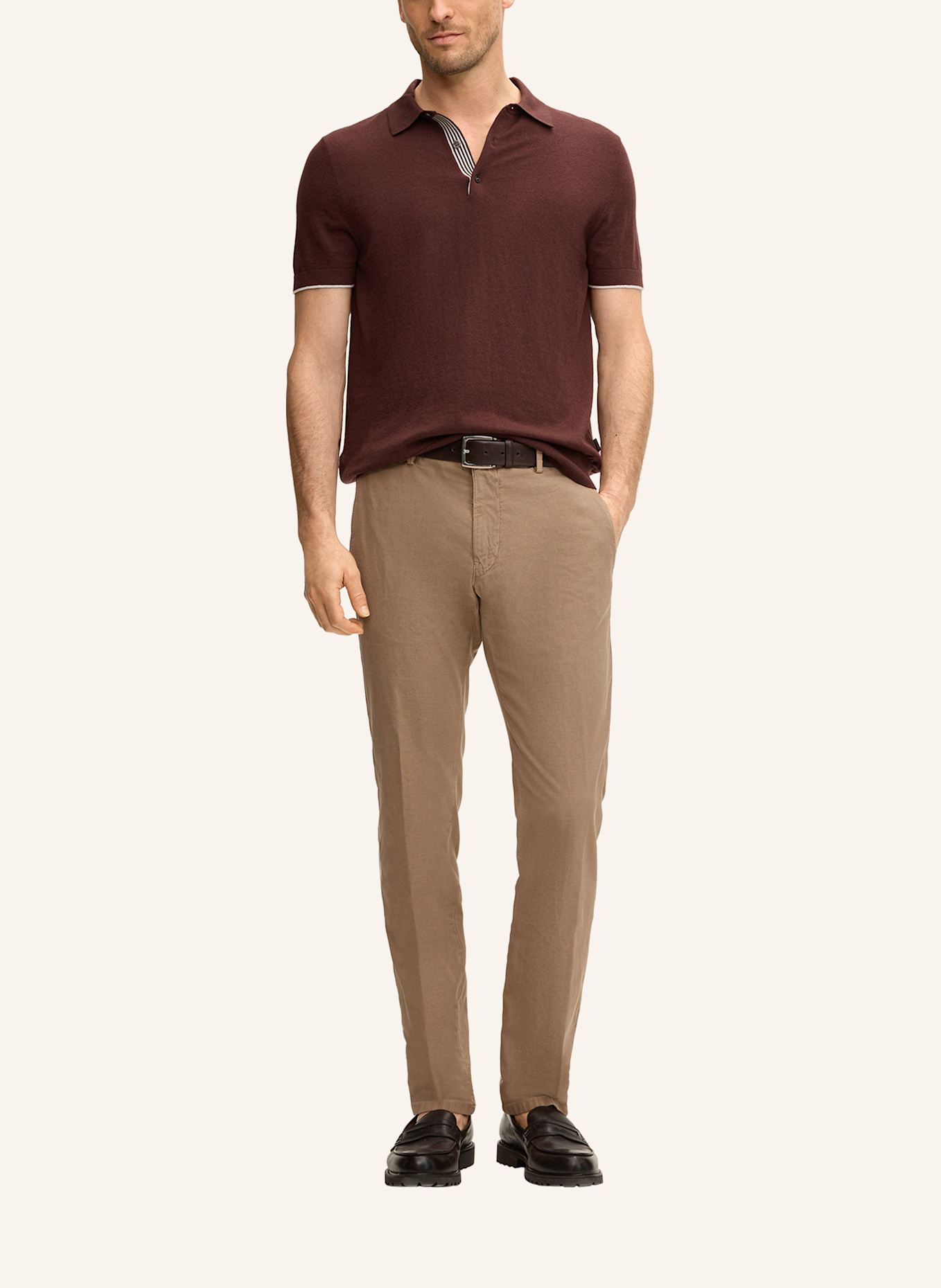 windsor. Poloshirt: ROT