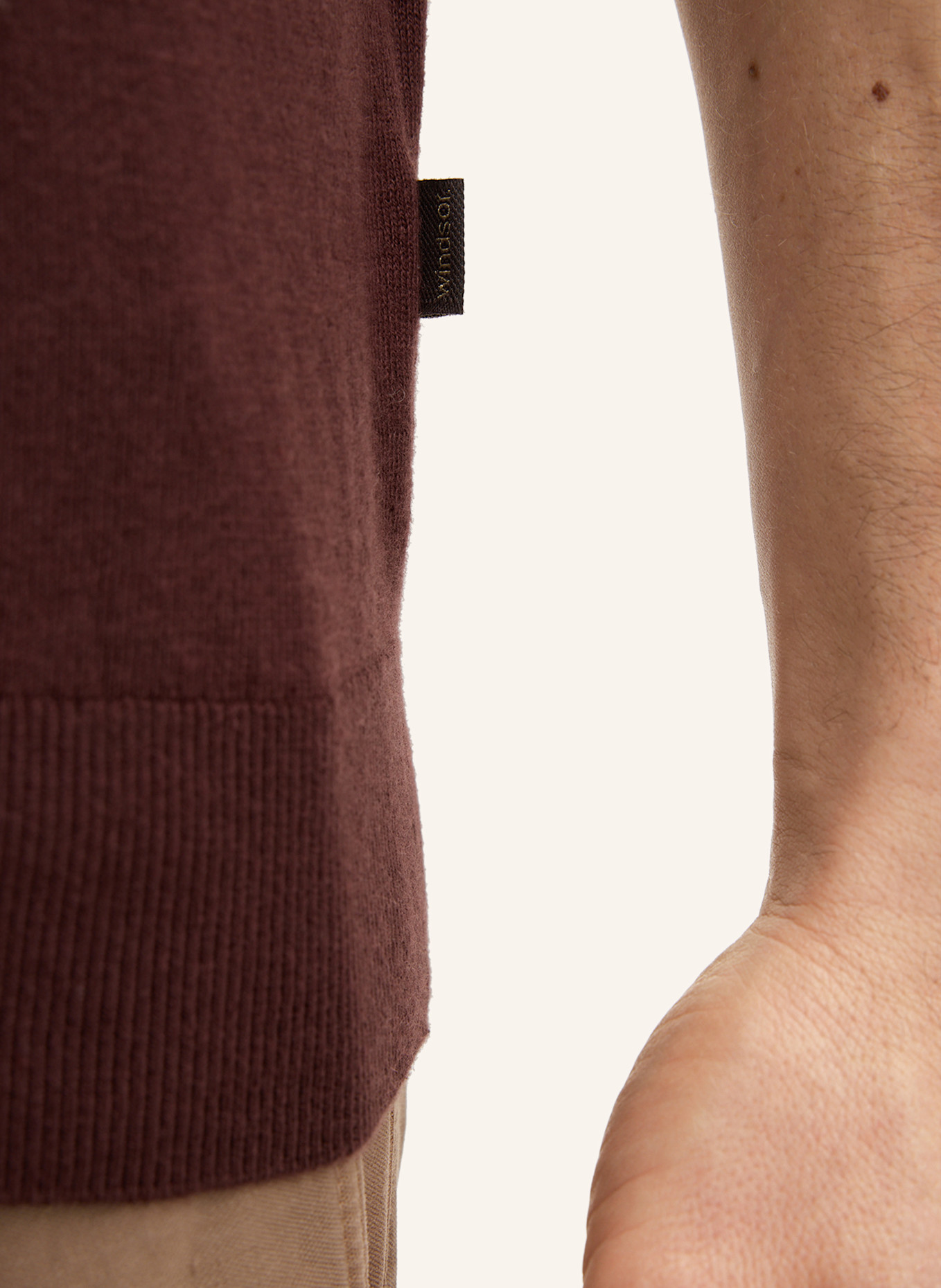 windsor. Poloshirt: ROT