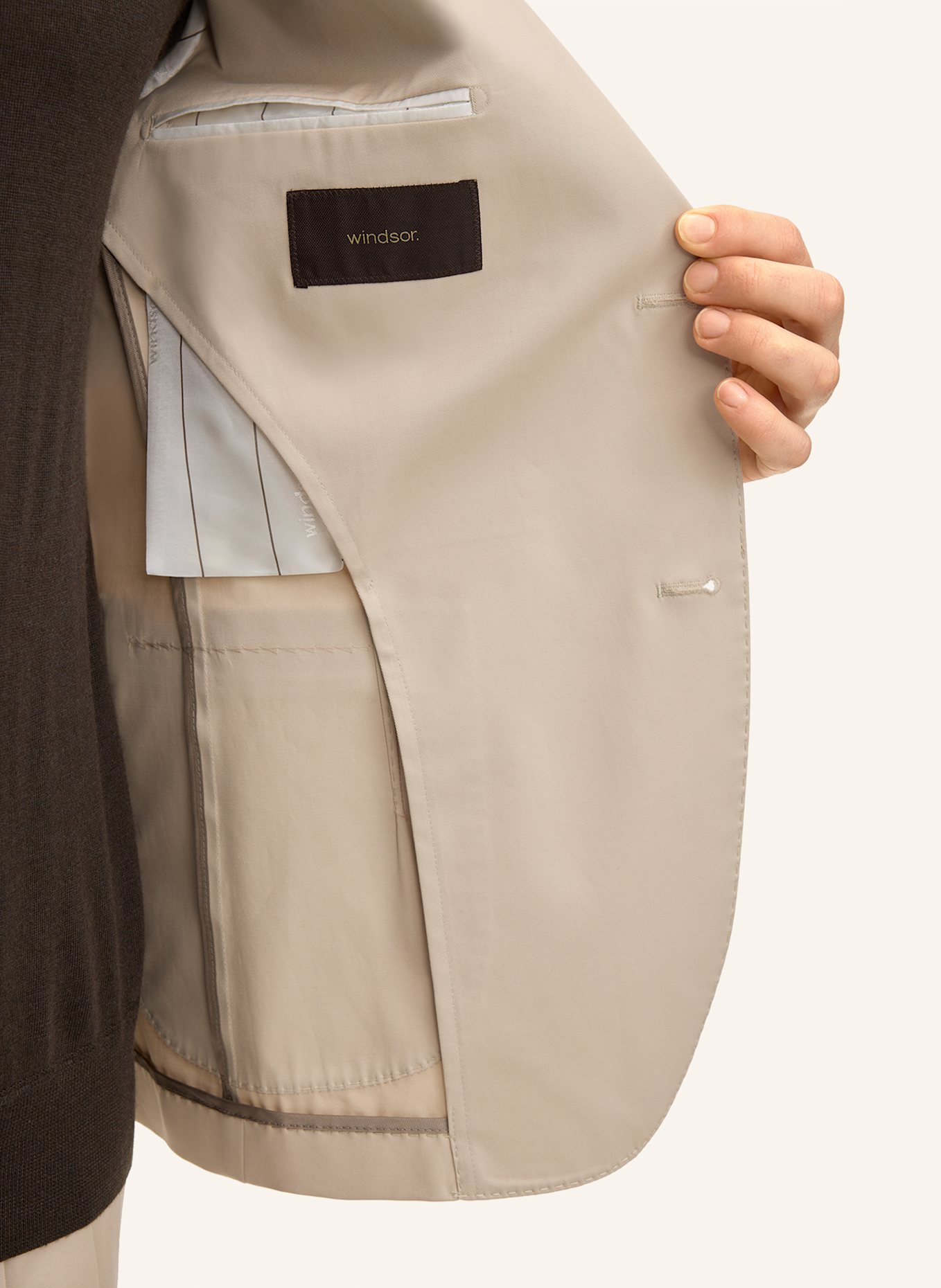 windsor. Anzugsakko Extra Slim Fit: BEIGE