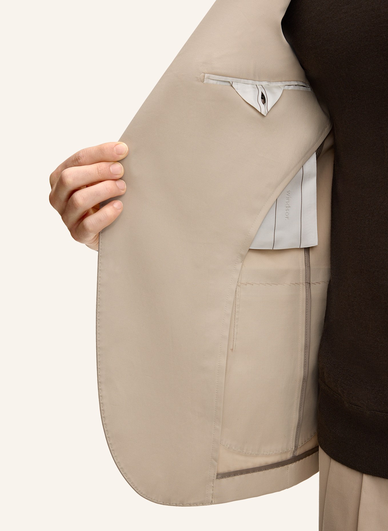 windsor. Anzugsakko Extra Slim Fit: BEIGE