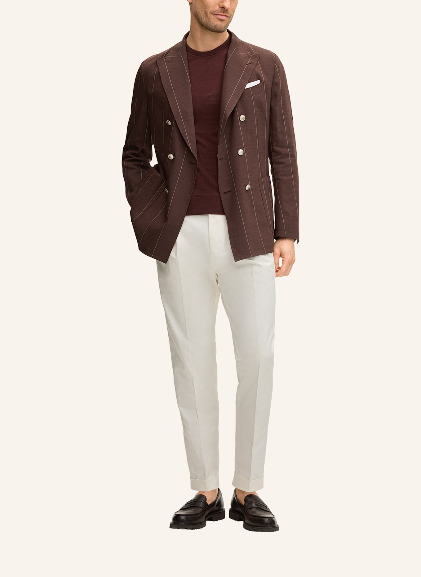 windsor. Strickshirt: ROT