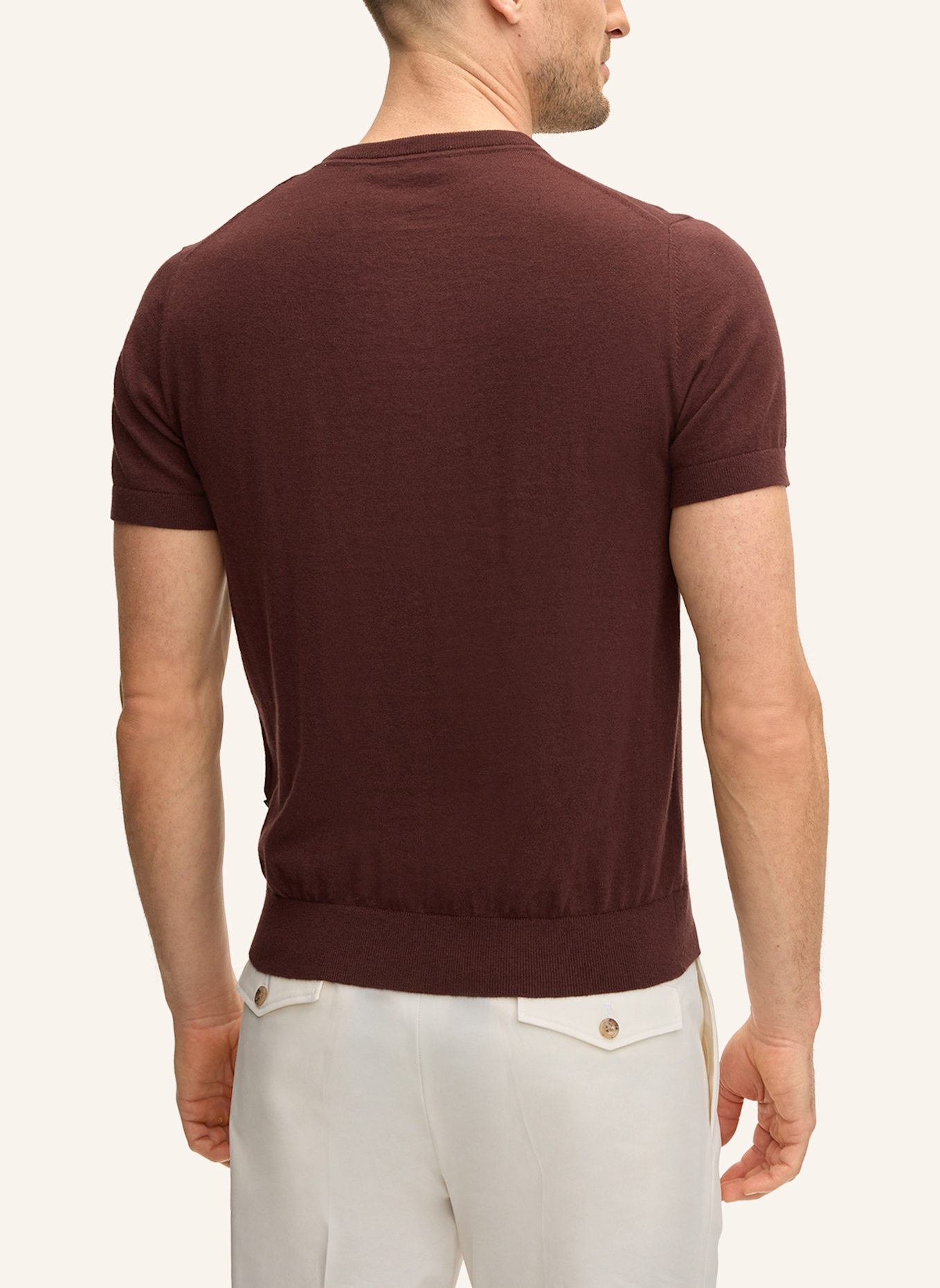 windsor. Strickshirt: ROT