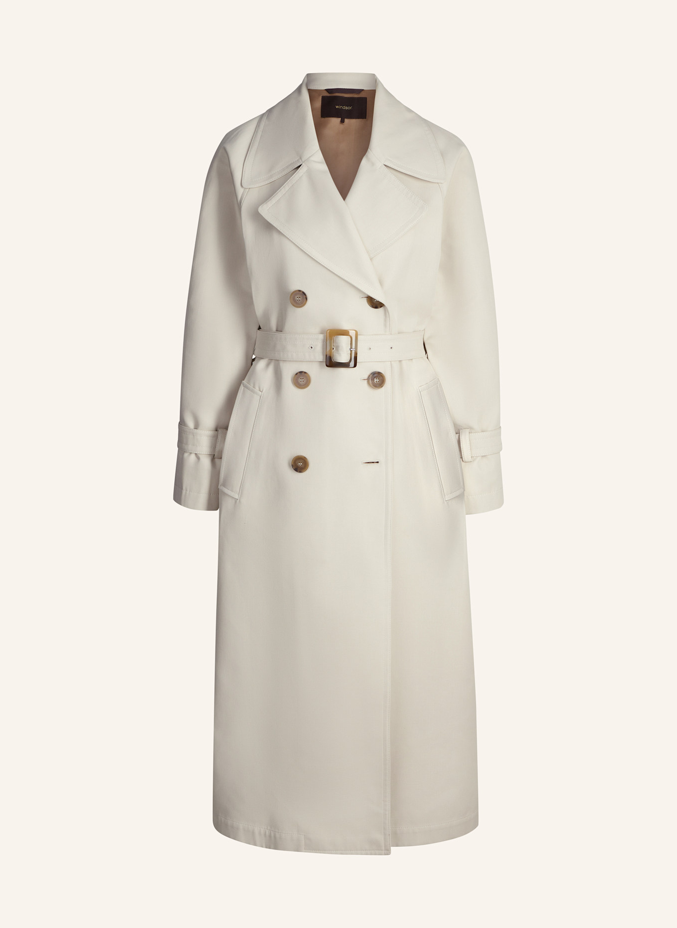 windsor. Trenchcoat: WEISS
