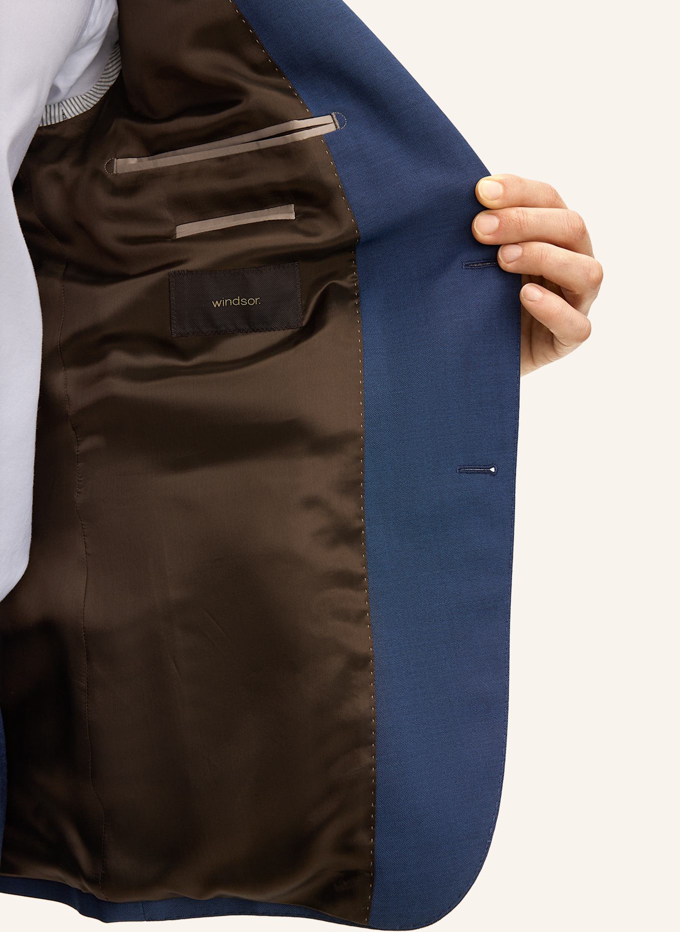 windsor. Anzug Shaped Fit: BLAU