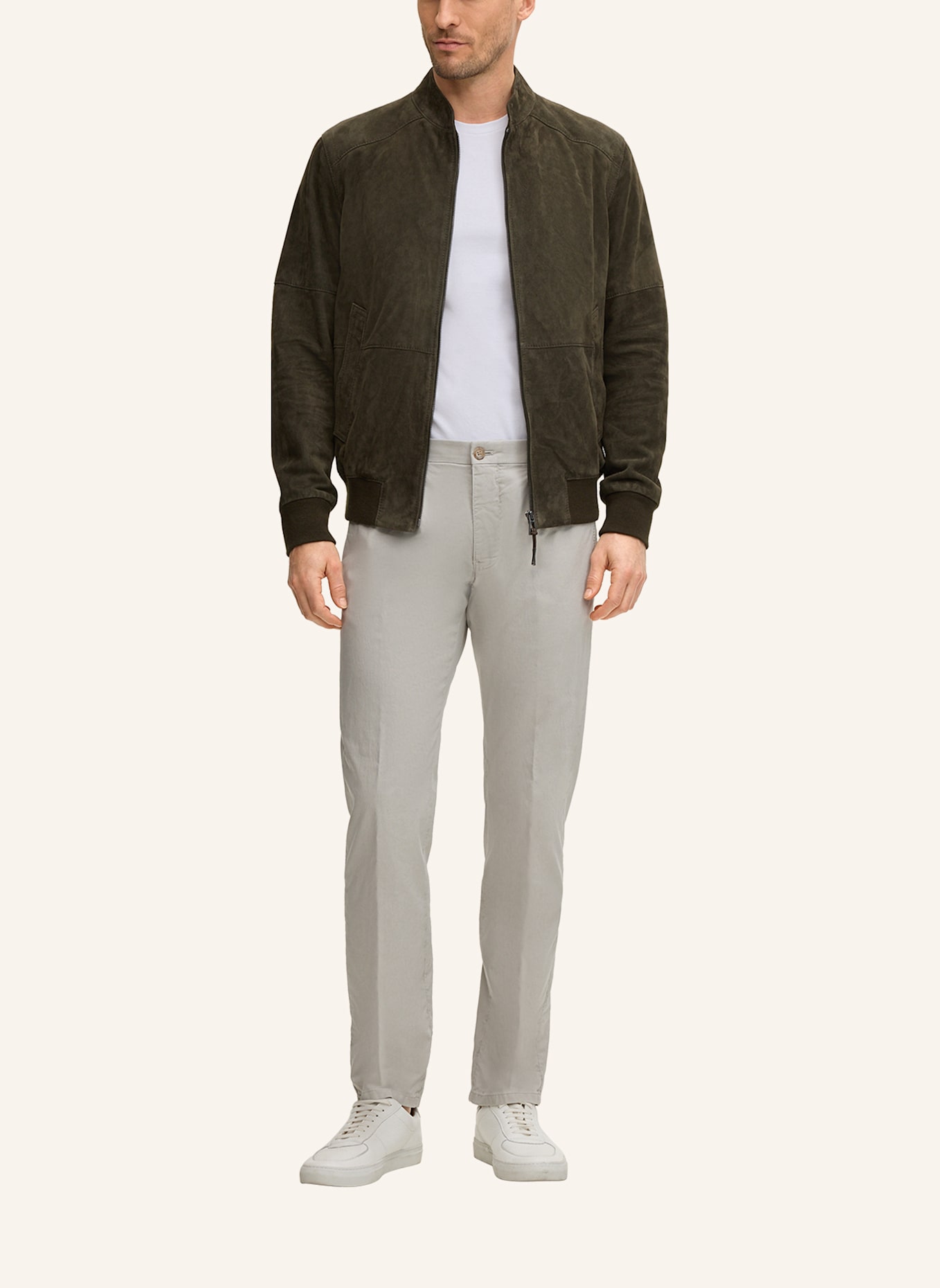 windsor. Chino Slim Fit: GRAU