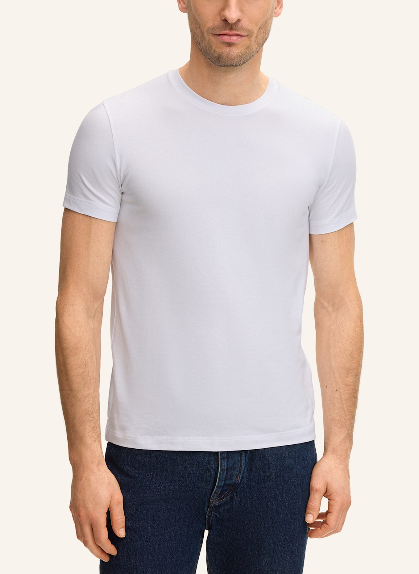 windsor. T-Shirt Doppelpack: WEISS