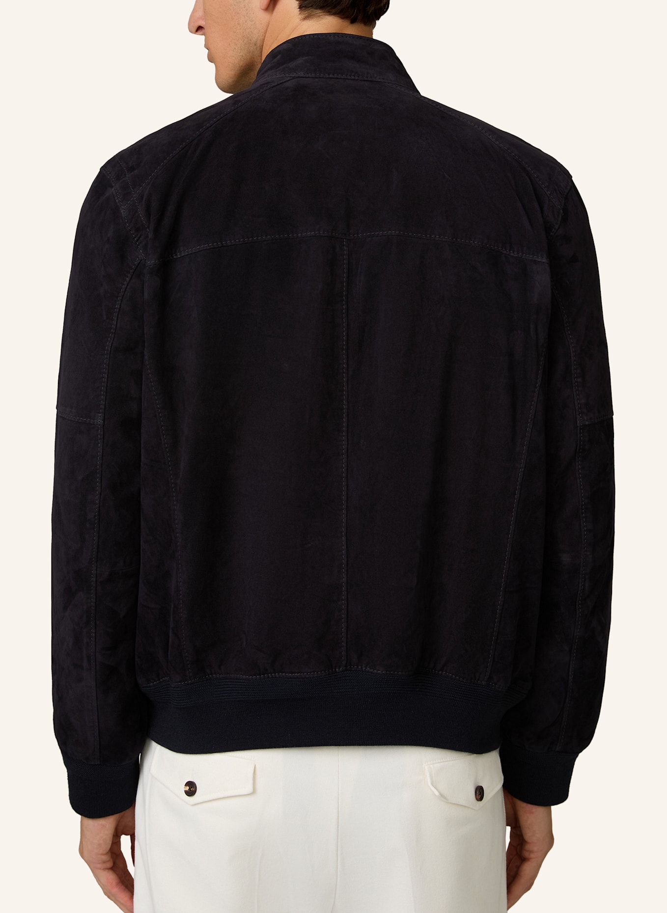 windsor. Lederblouson: DUNKELBLAU