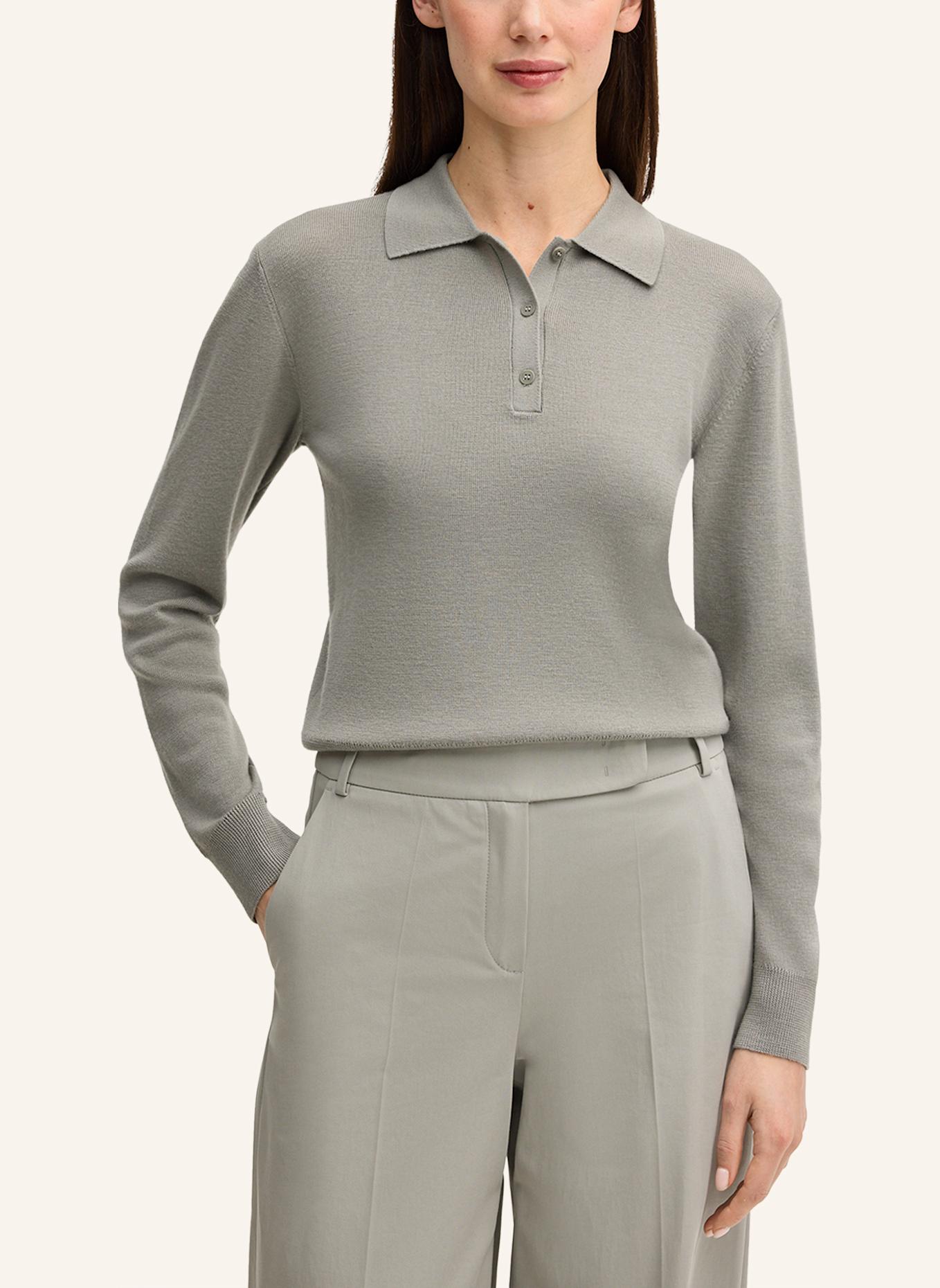 windsor. Langarm-Polo: GRAU