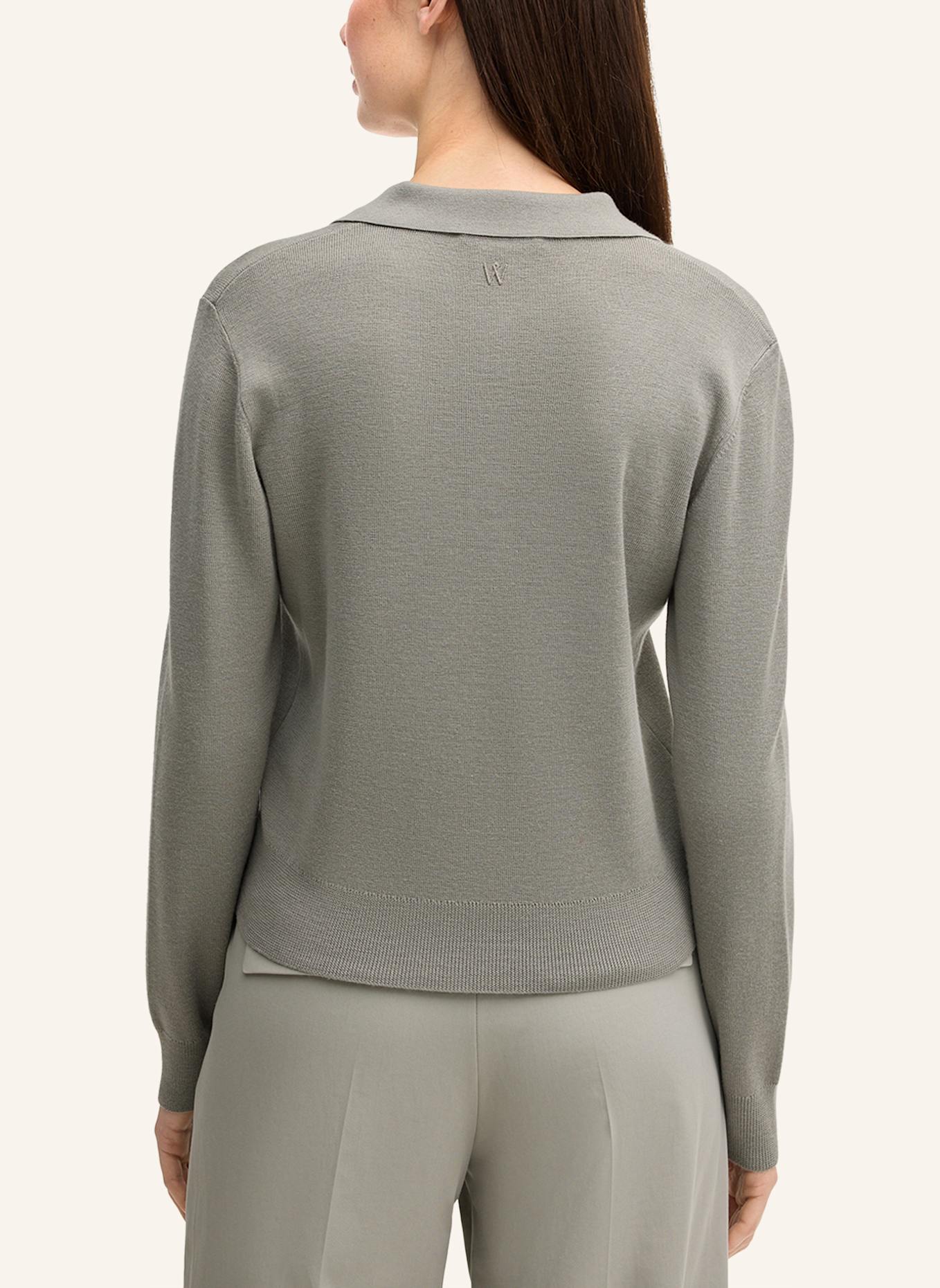 windsor. Langarm-Polo: GRAU