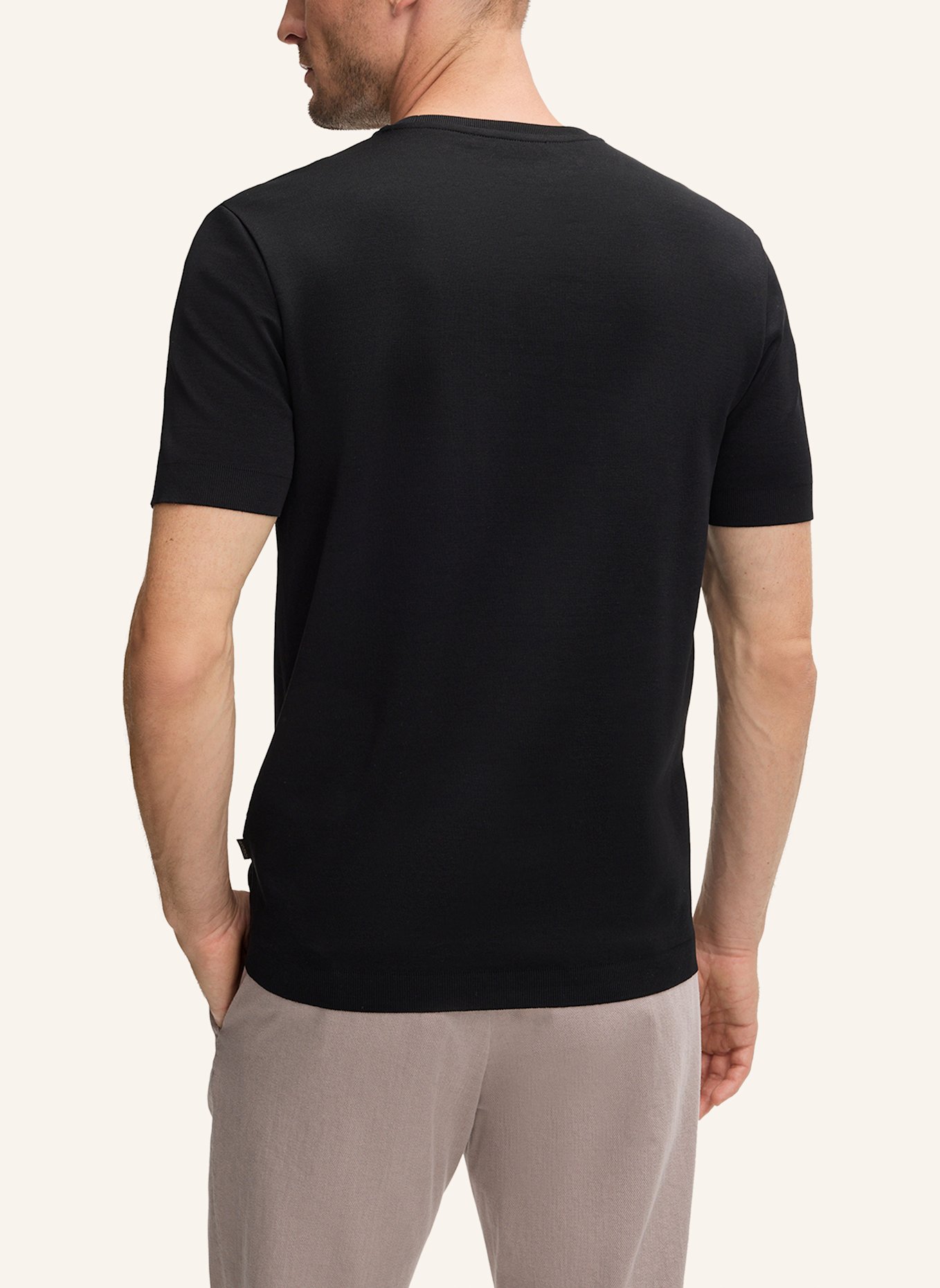 windsor. Strickshirt FLORO: SCHWARZ