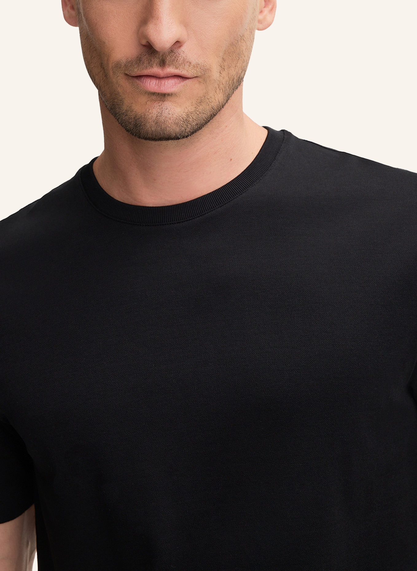 windsor. Strickshirt FLORO: SCHWARZ