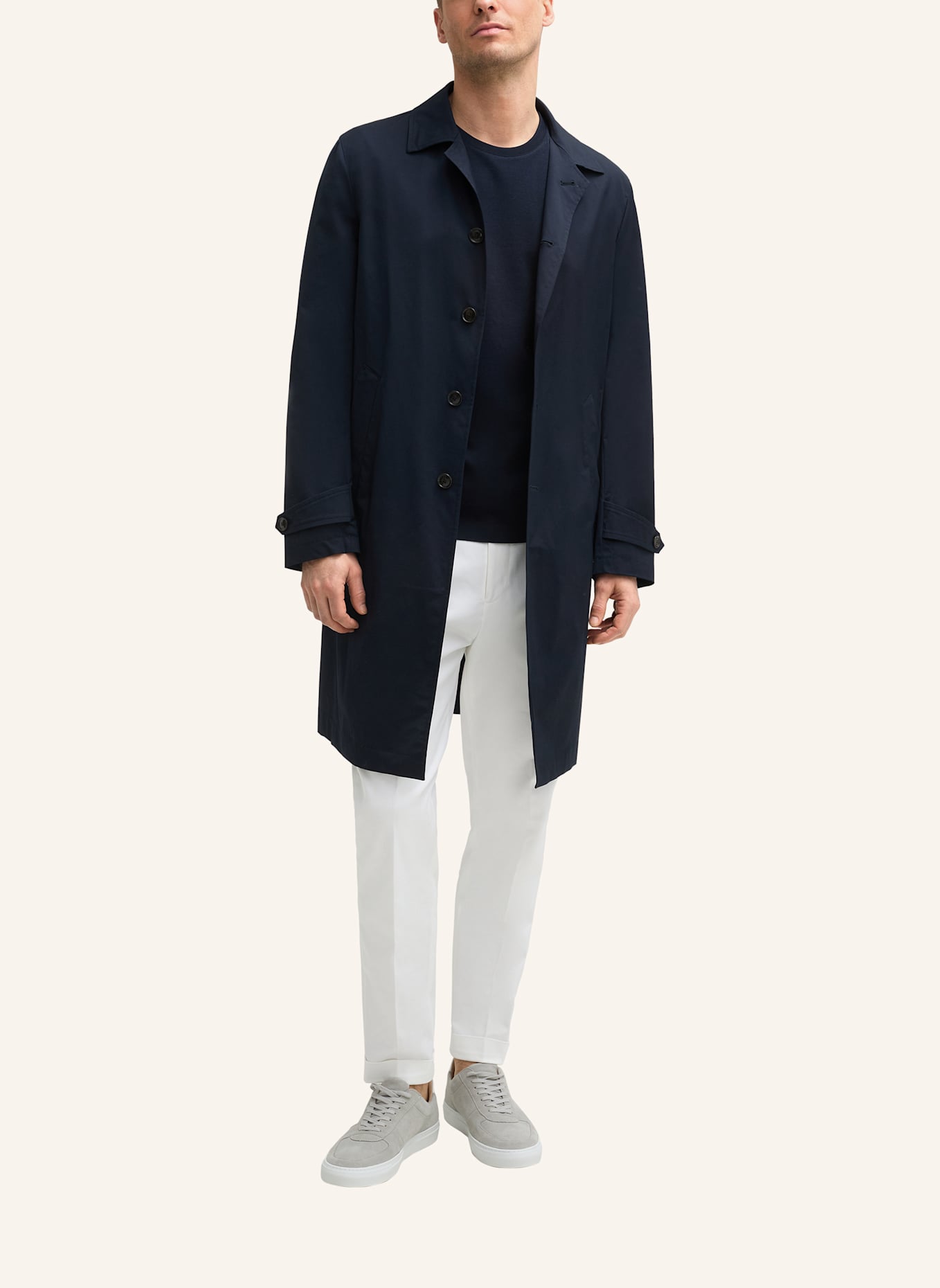 windsor. Strickshirt FLORO: DUNKELBLAU