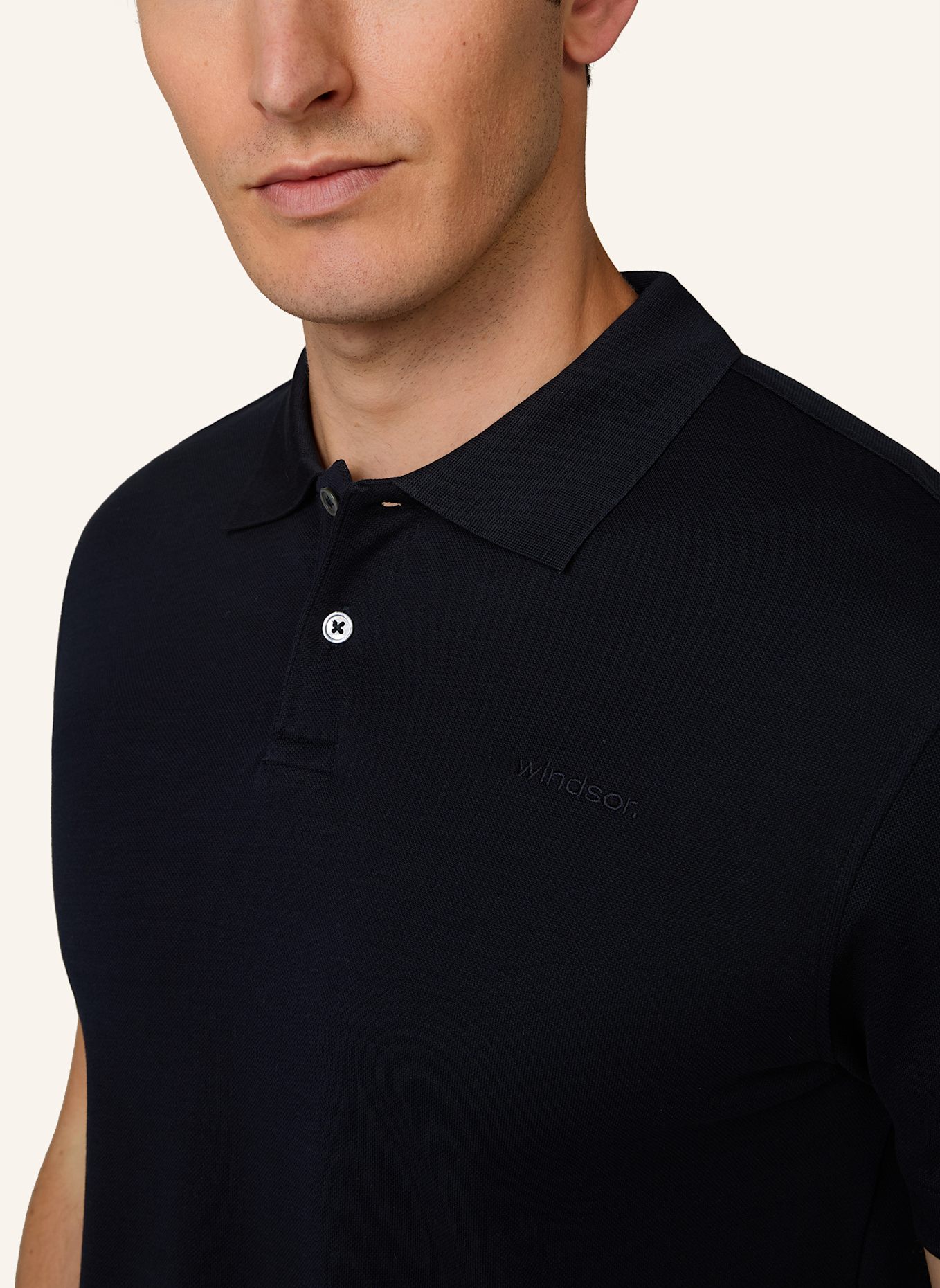 windsor. Poloshirt: DUNKELBLAU