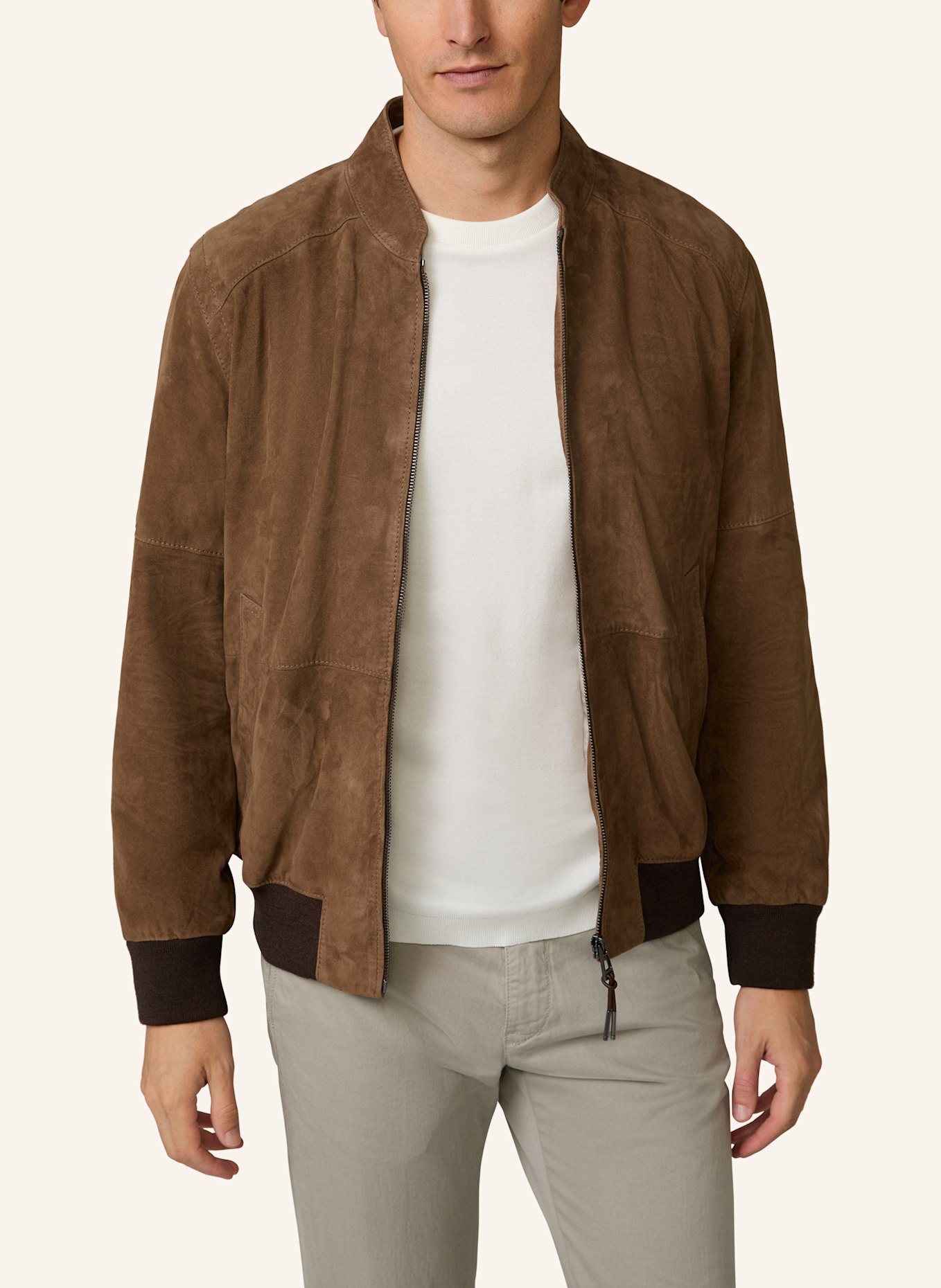 windsor. Lederblouson: BRAUN