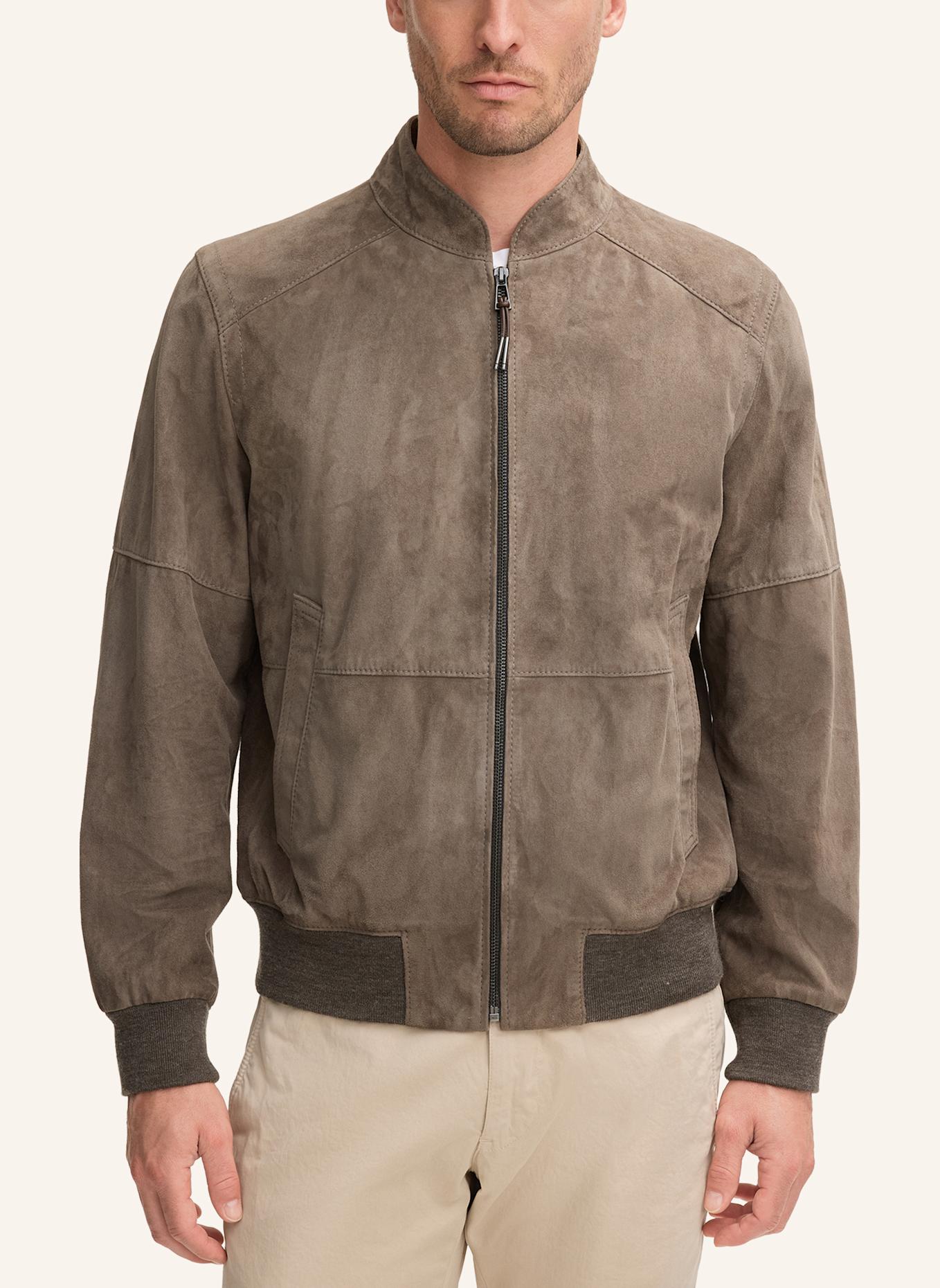 windsor. Lederblouson: GRAU