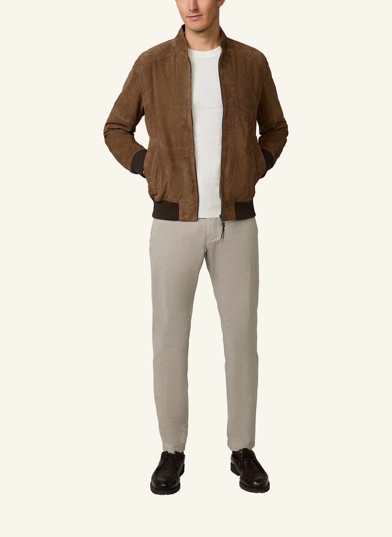 windsor. Lederblouson: BRAUN